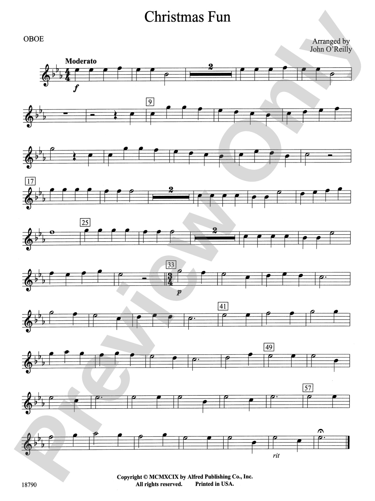 Christmas Fun: Oboe