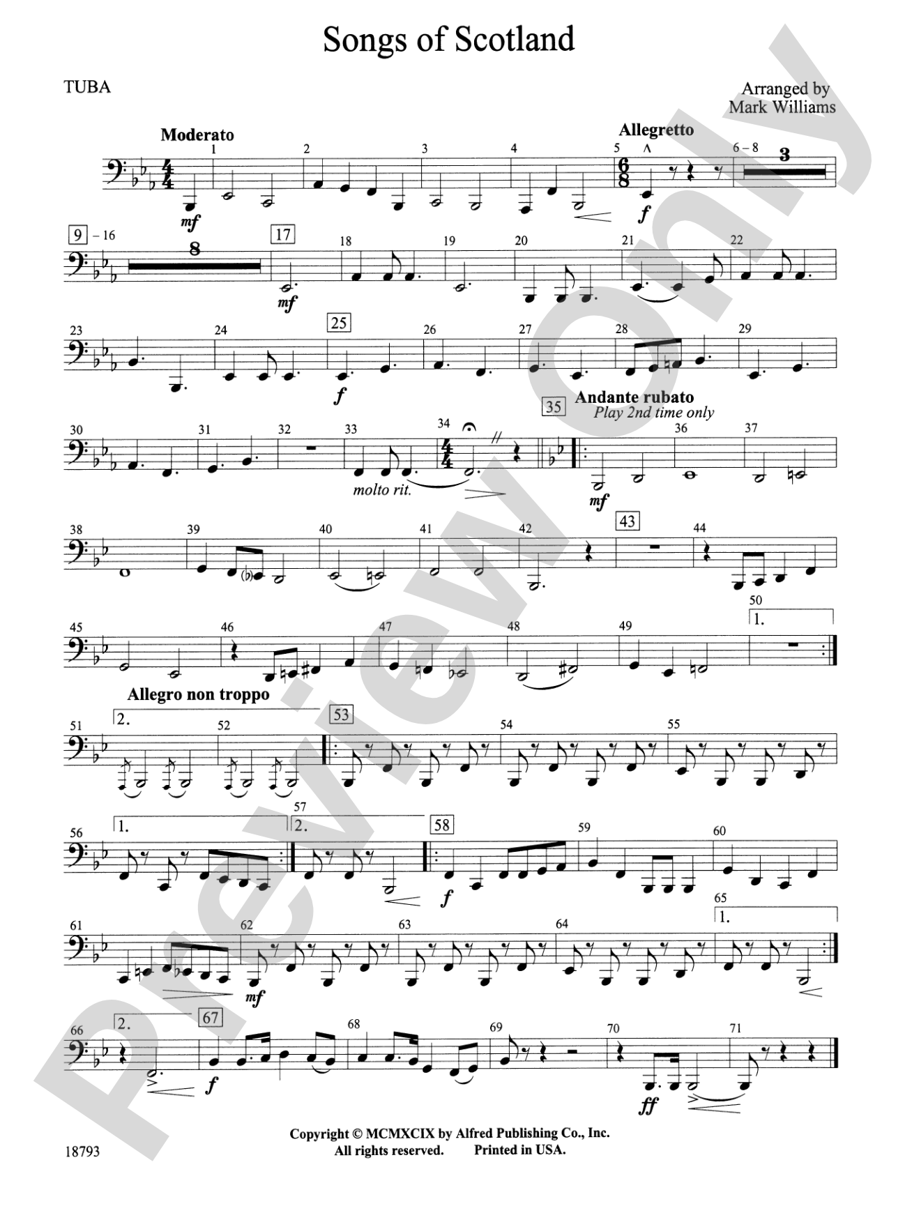 Songs of Scotland: Tuba