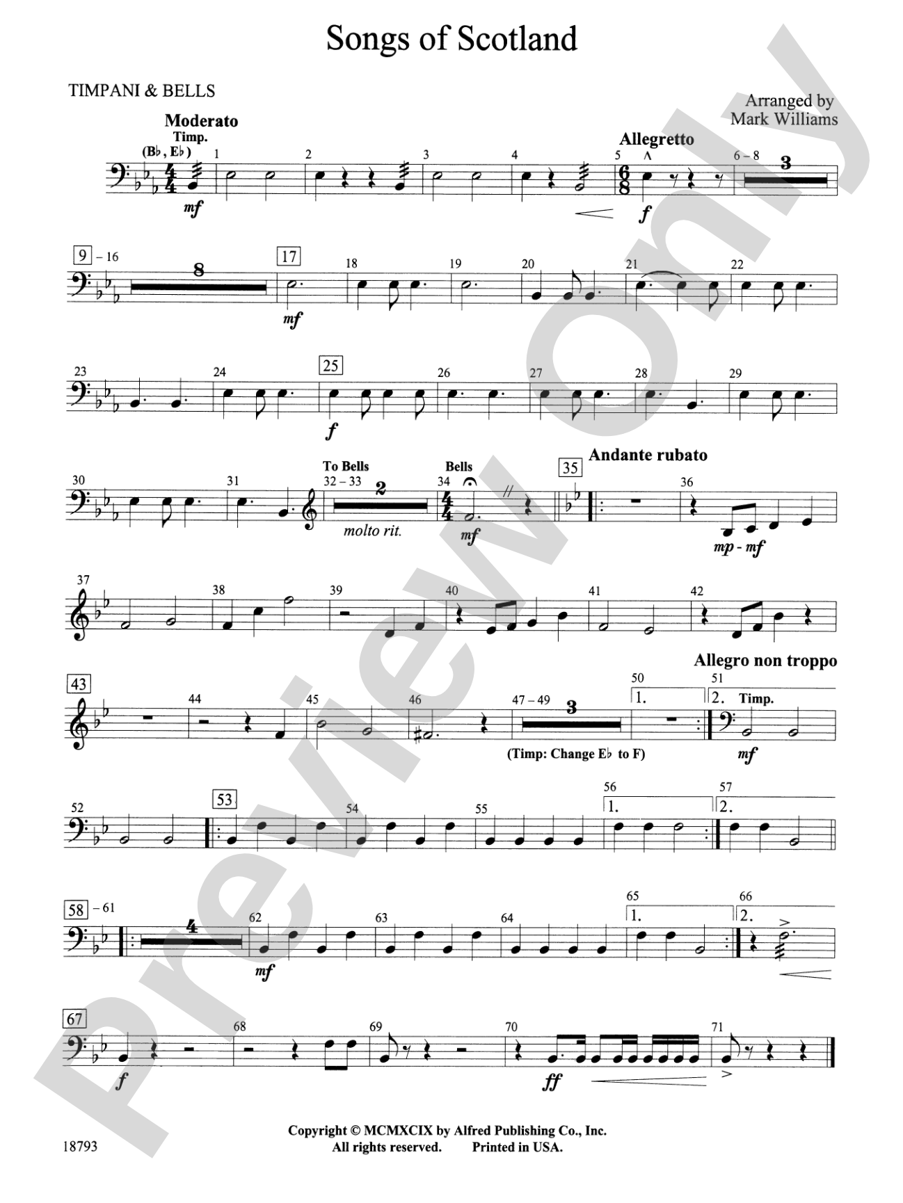 Songs of Scotland: Timpani