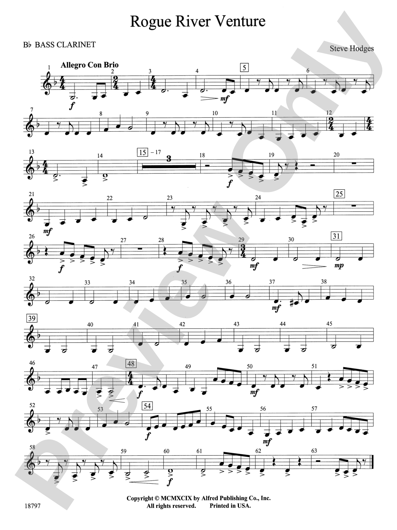 Rogue River Venture: B-flat Bass Clarinet