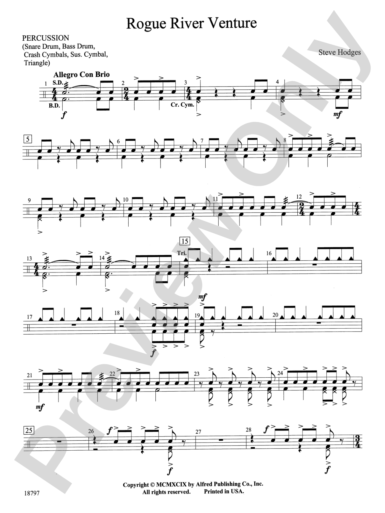 Rogue River Venture: 1st Percussion