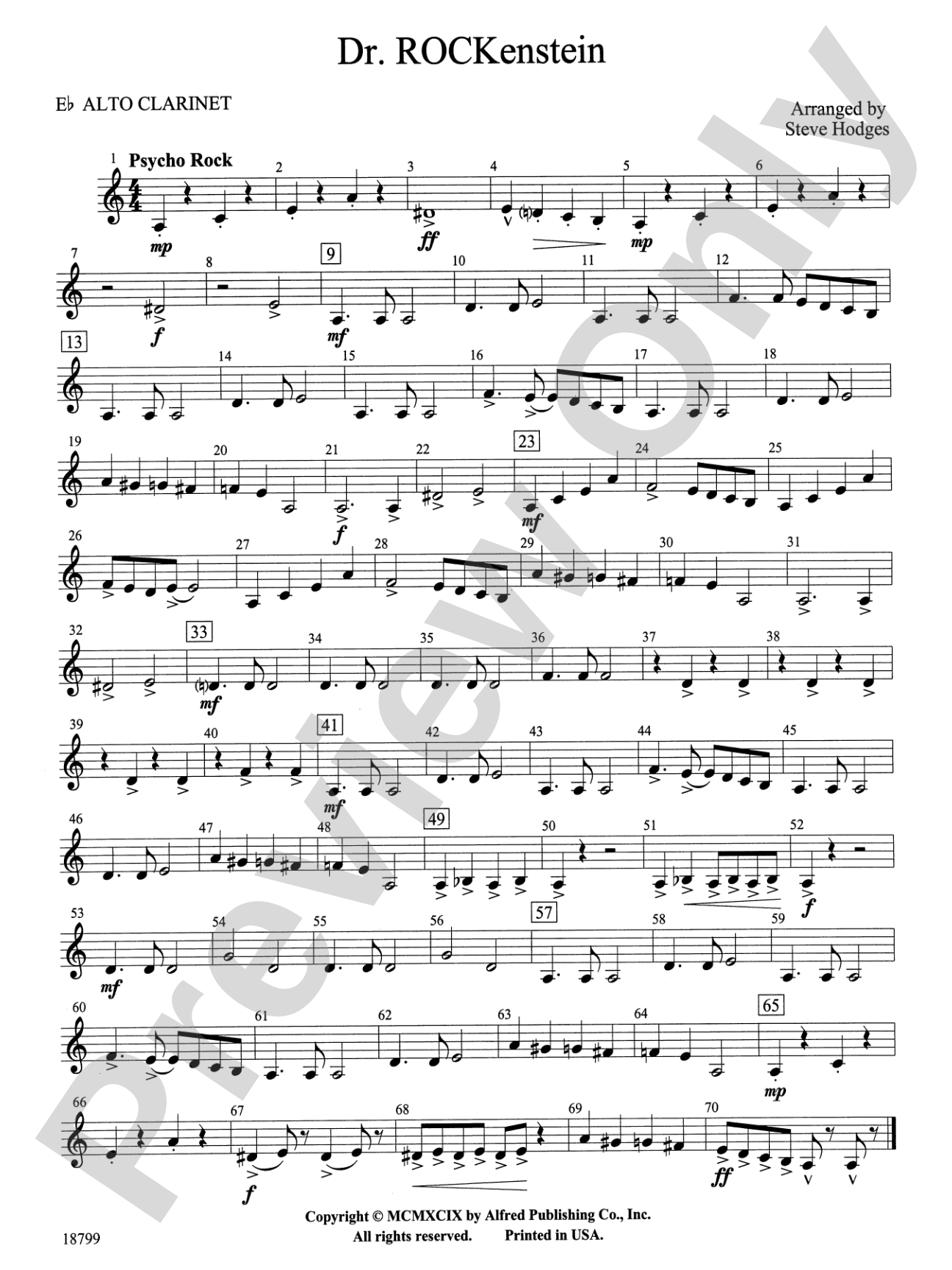 Dr. Rockenstein: E-flat Alto Clarinet