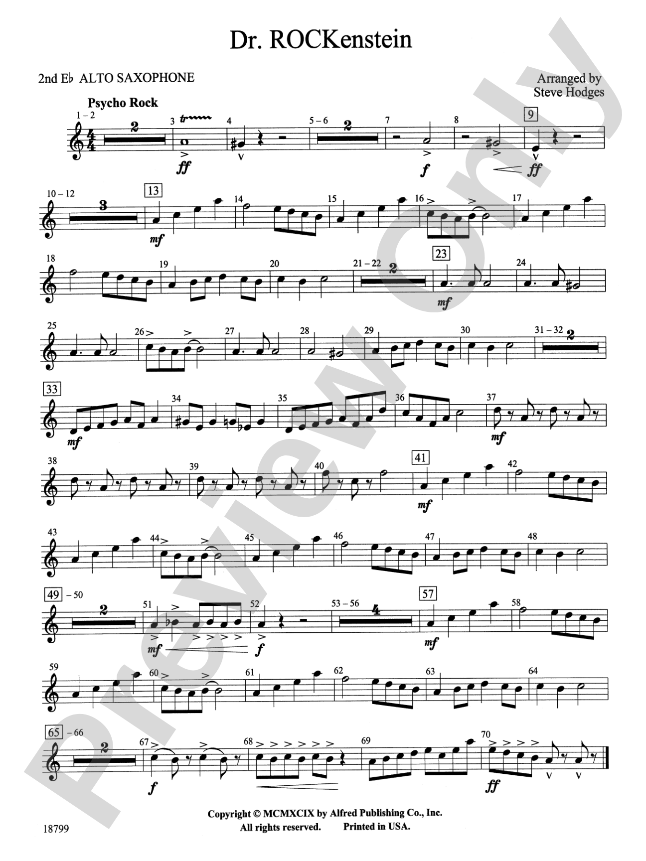 Dr. Rockenstein: 2nd E-flat Alto Saxophone