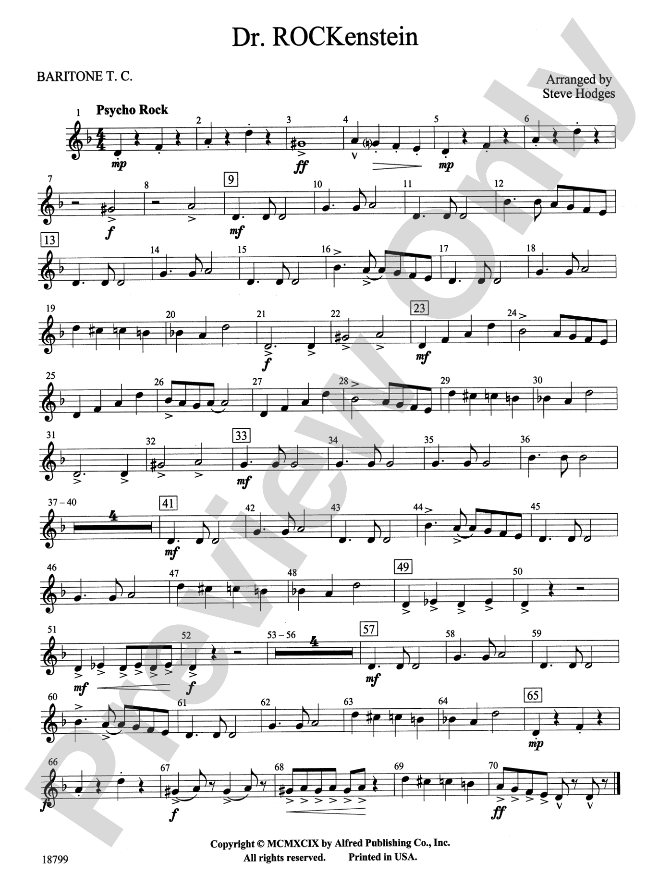 Dr. Rockenstein: Baritone T.C.