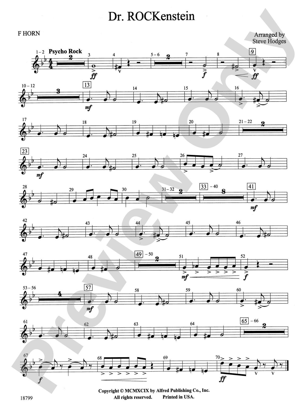 Dr. Rockenstein: 1st F Horn