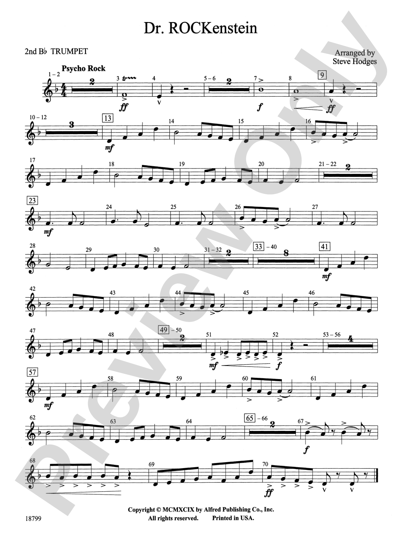 Dr. Rockenstein: 2nd B-flat Trumpet