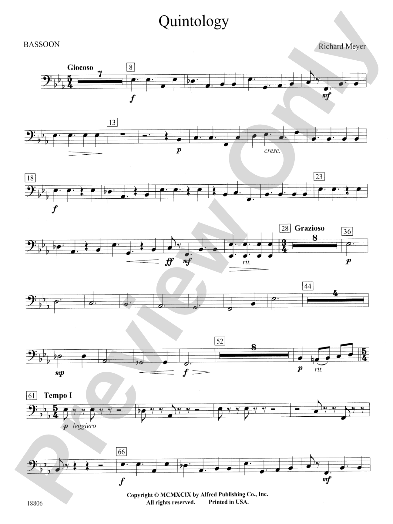 Quintology: Bassoon