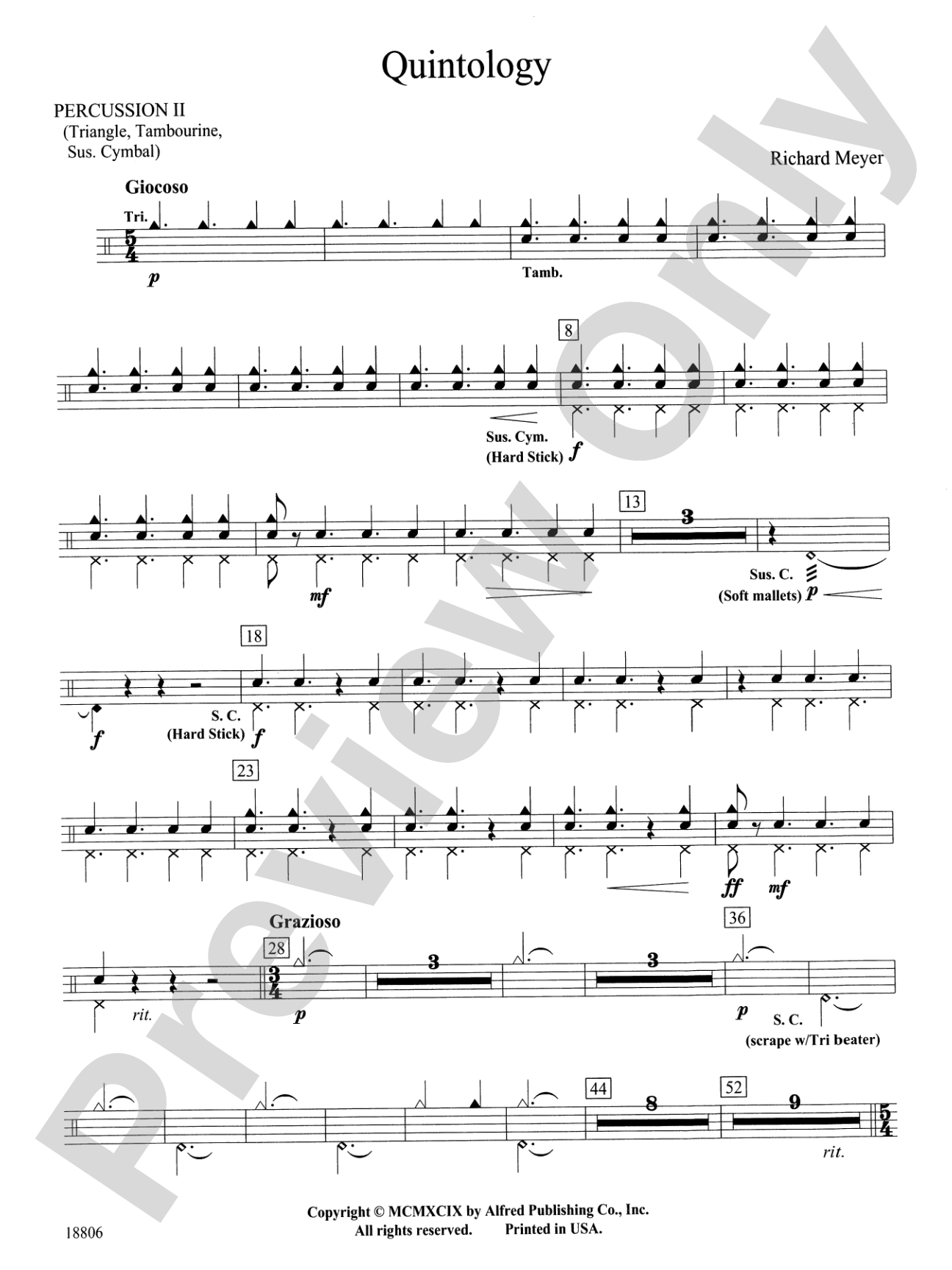 Quintology: 2nd Percussion