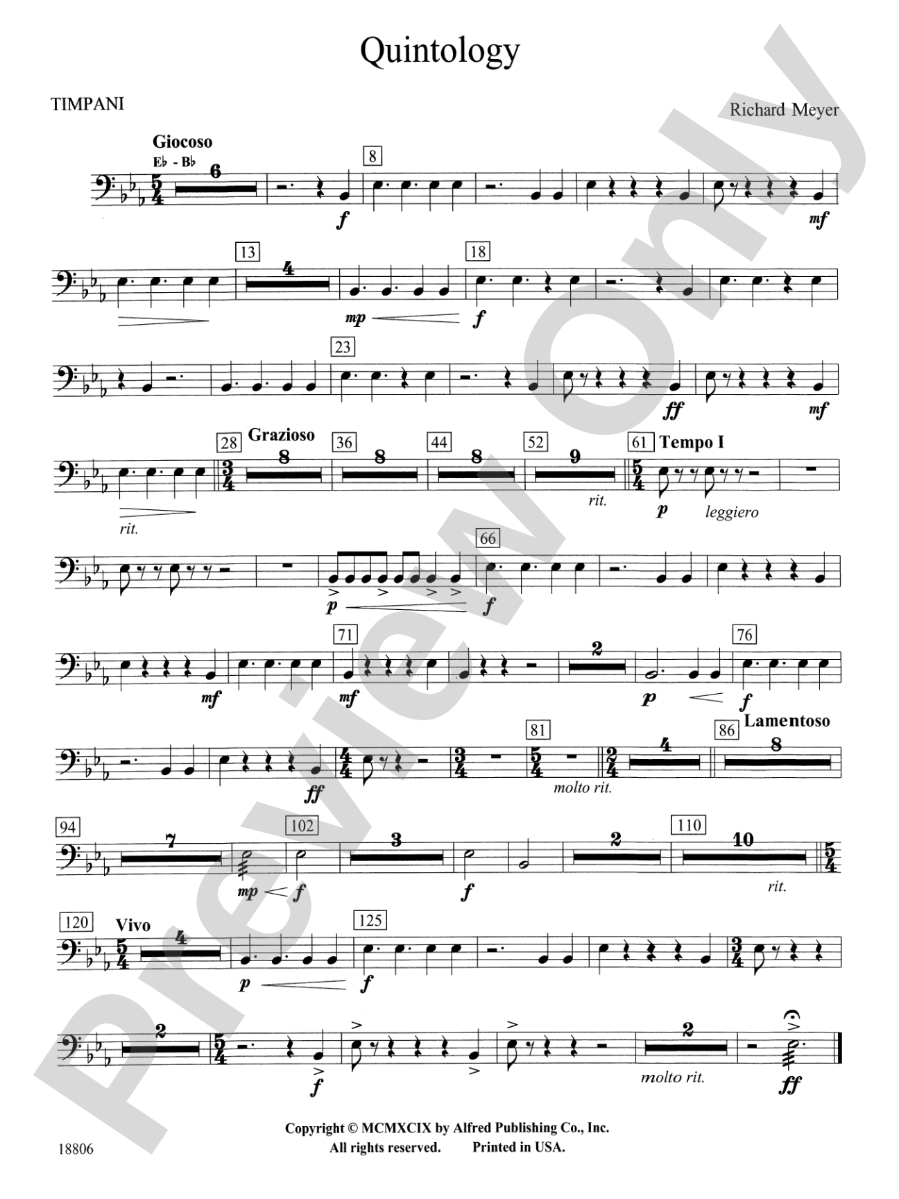 Quintology: Timpani