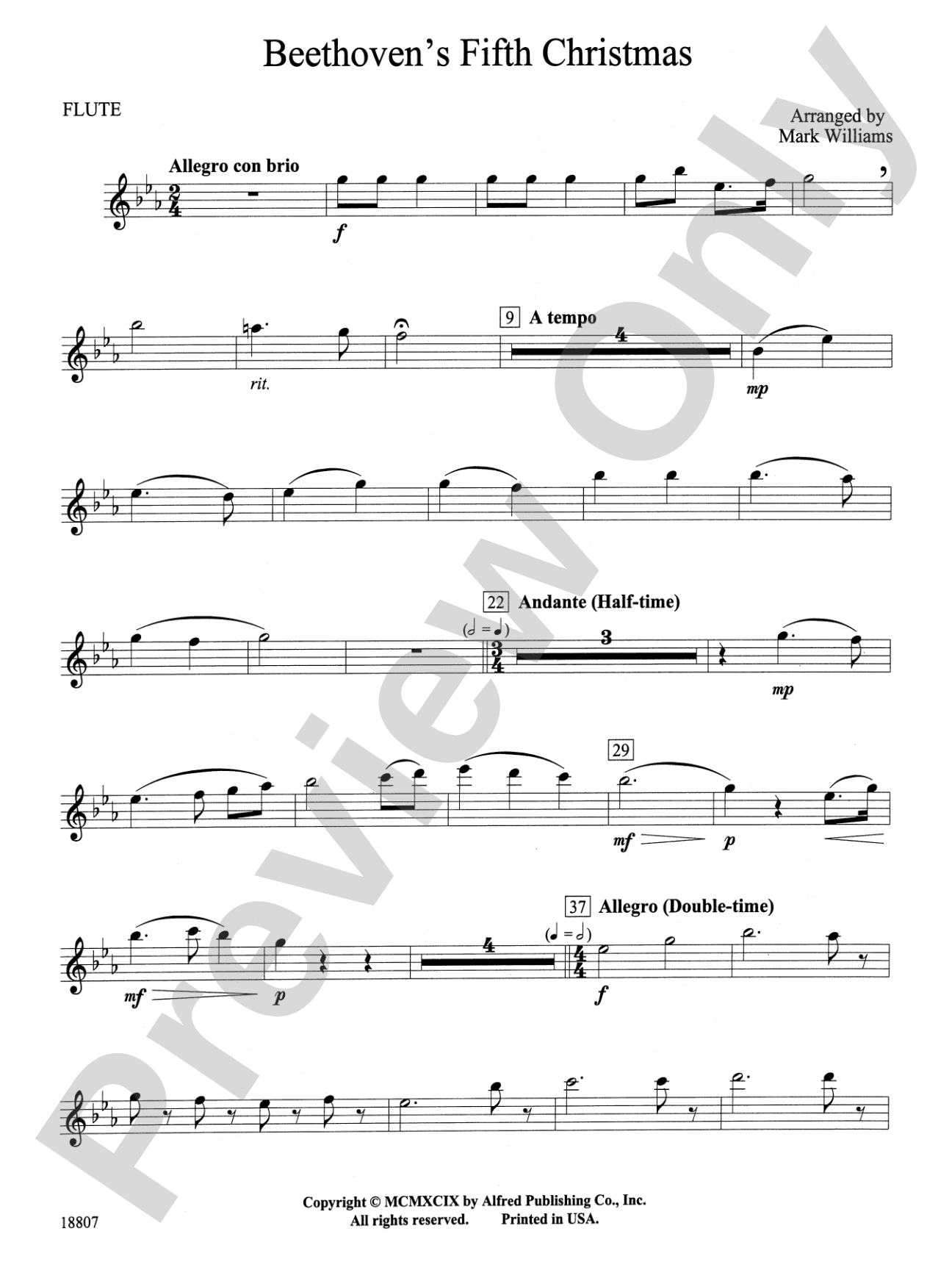 Beethoven's Fifth Christmas: Flute