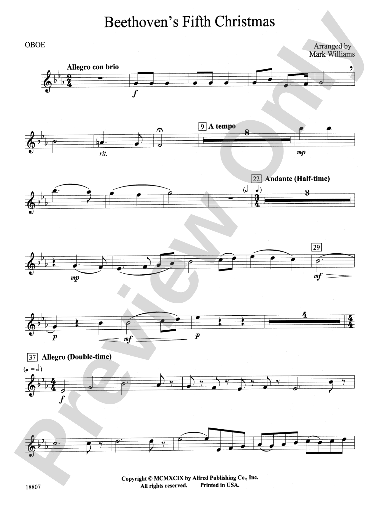 Beethoven's Fifth Christmas: Oboe