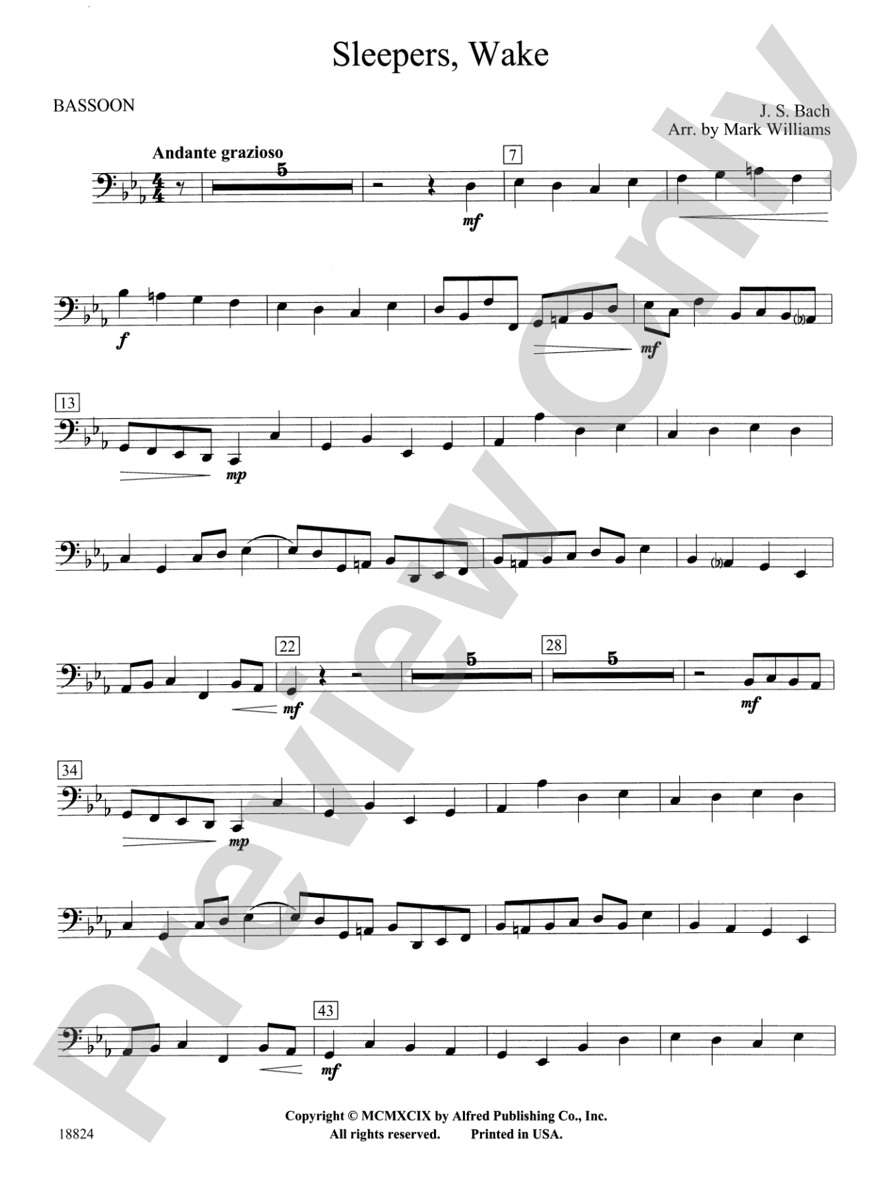Sleepers Wake: Bassoon