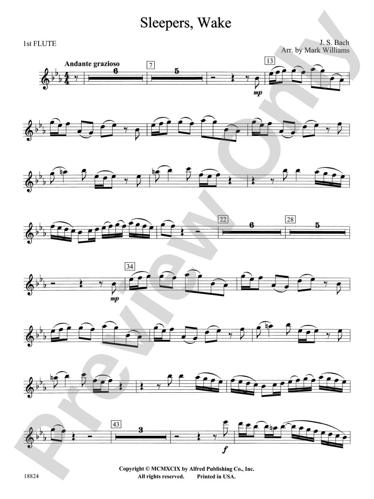Sleepers Wake: Flute