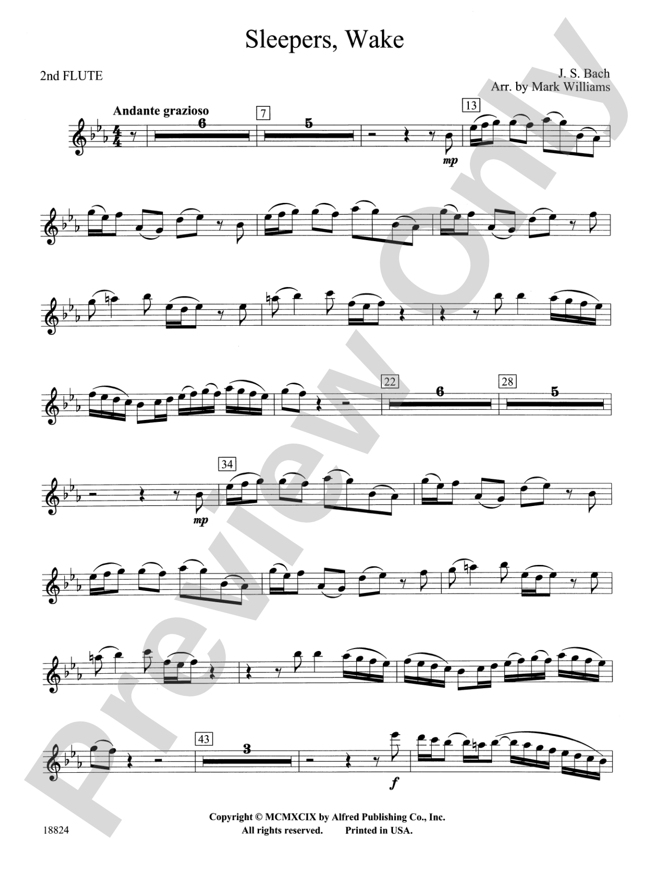 Sleepers Wake: 2nd Flute