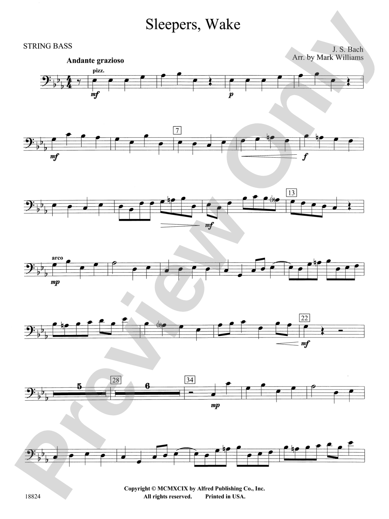 Sleepers Wake: String Bass