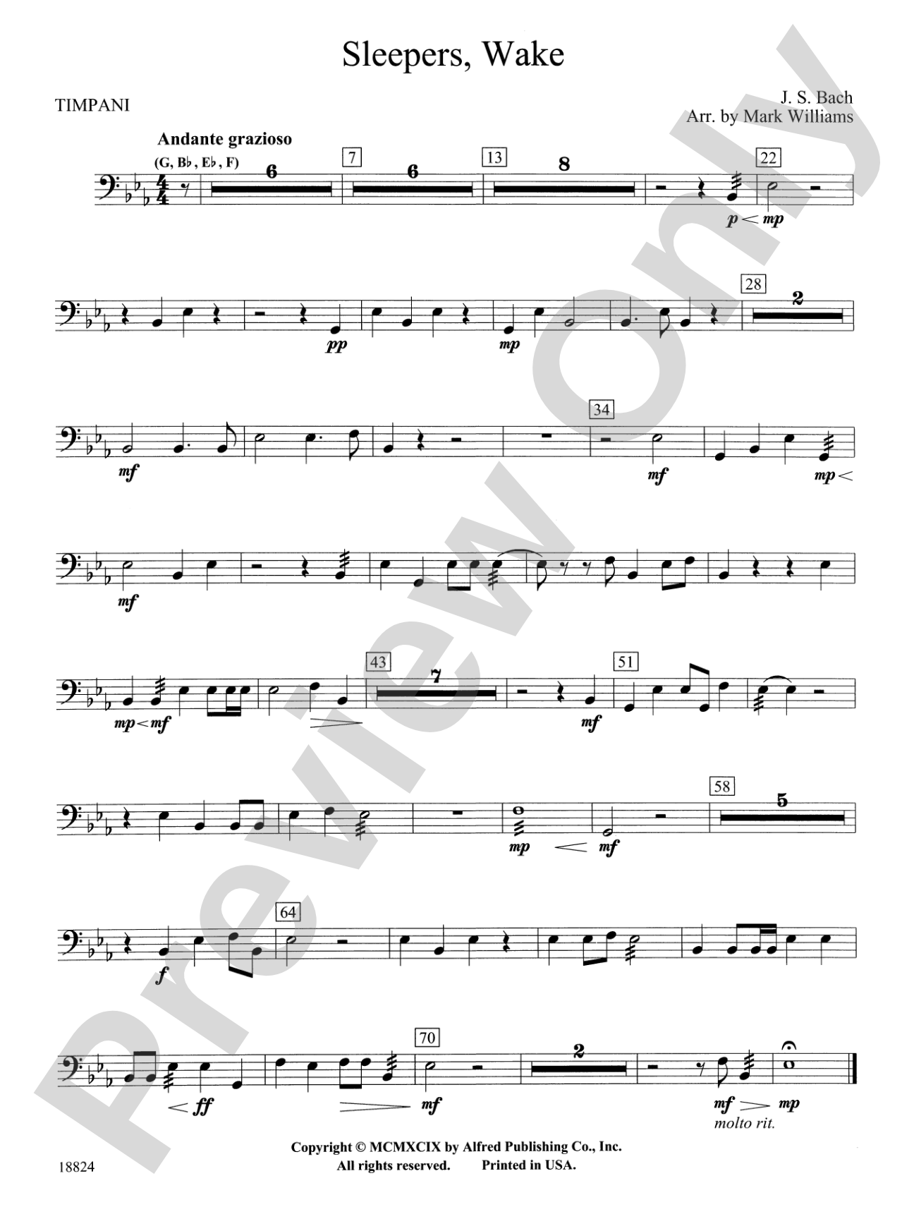Sleepers Wake: Timpani