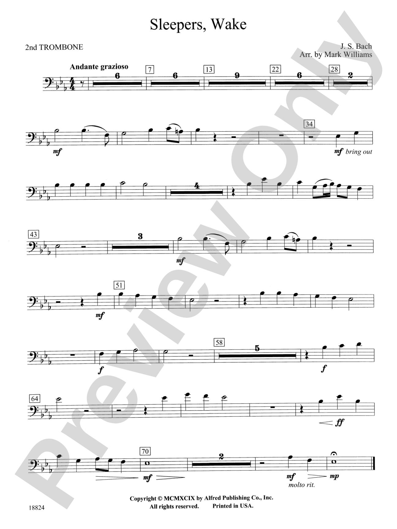 Sleepers Wake: 2nd Trombone