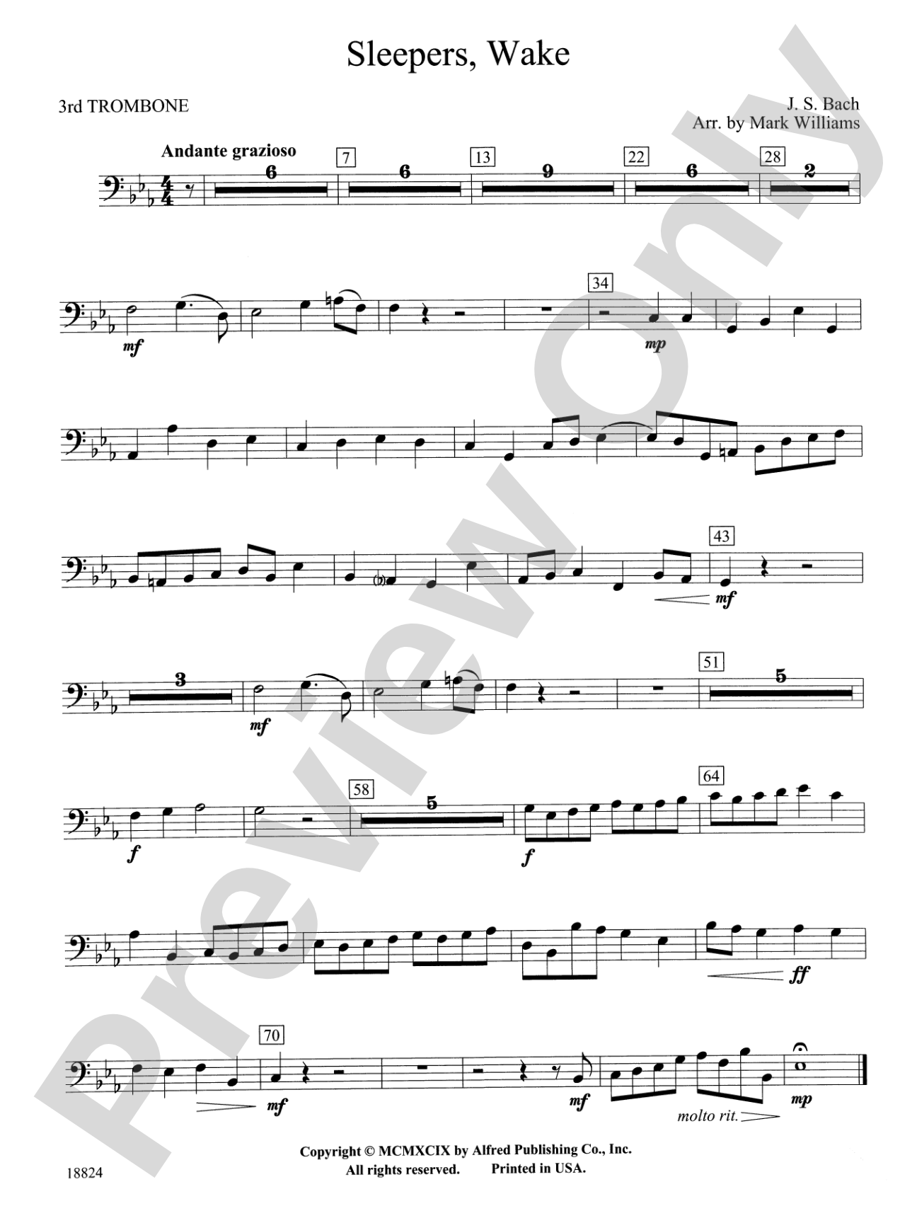 Sleepers Wake: 3rd Trombone