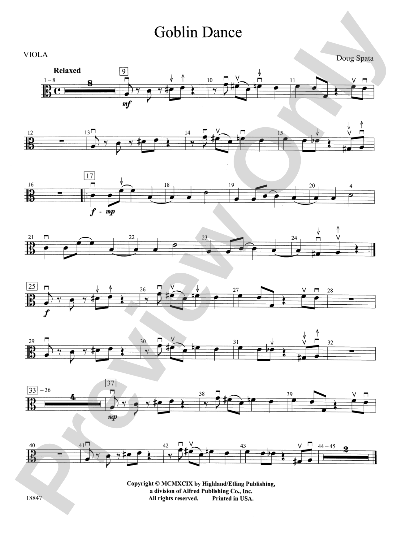 Goblin Dance: Viola