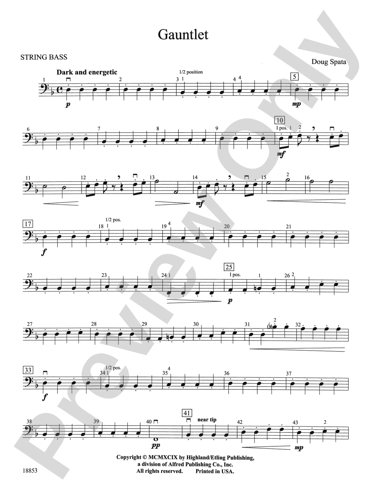 Gauntlet: String Bass