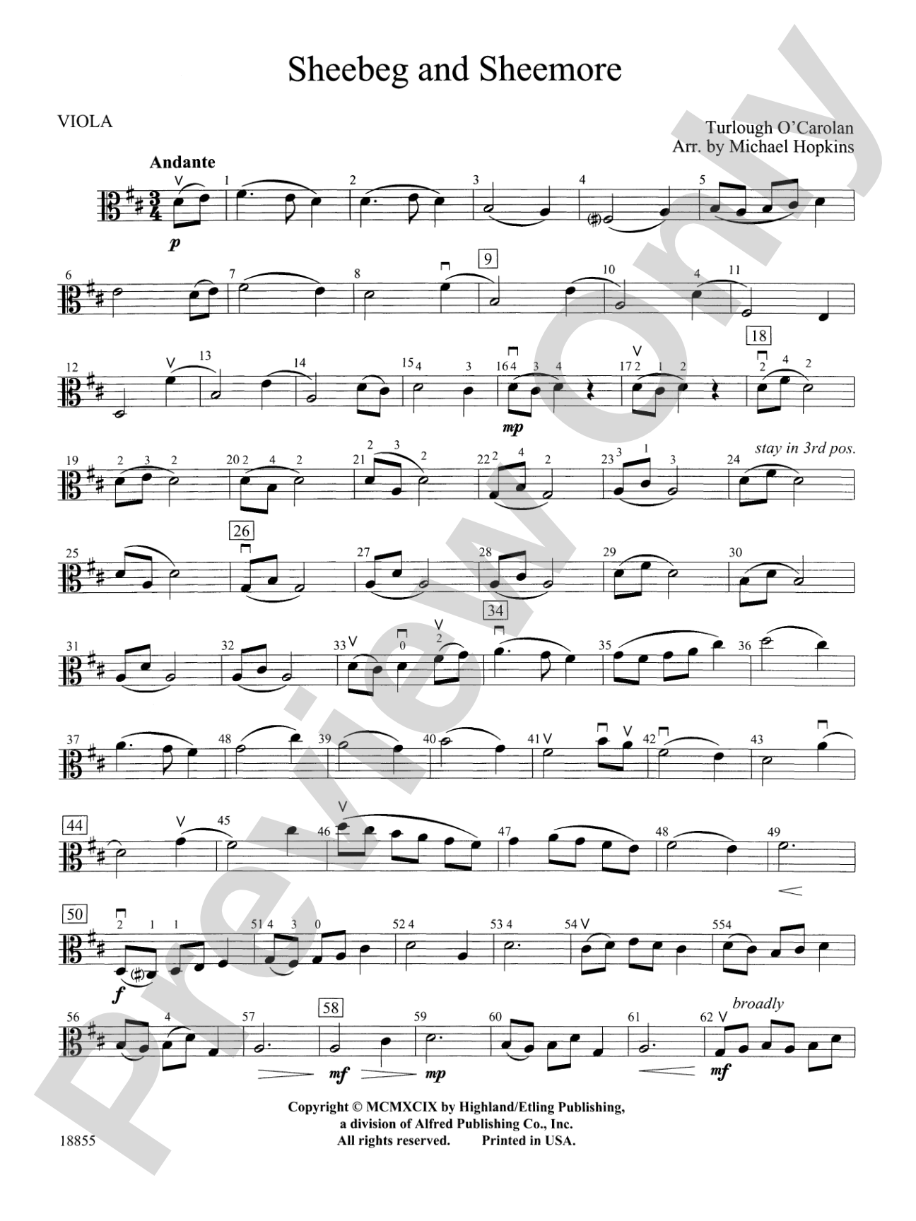 Sheebeg and Sheemore: Viola