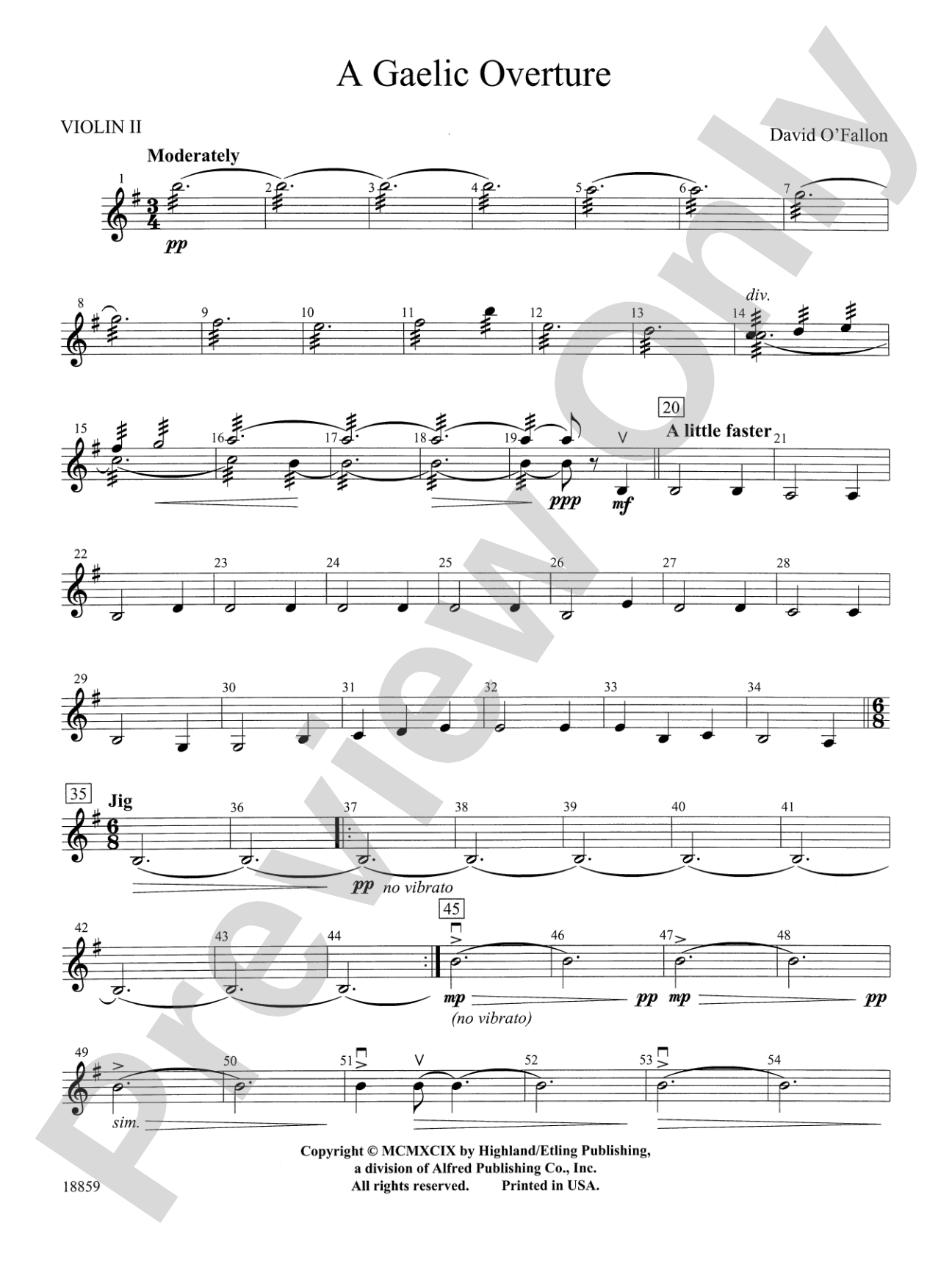 A Gaelic Overture: 2nd Violin