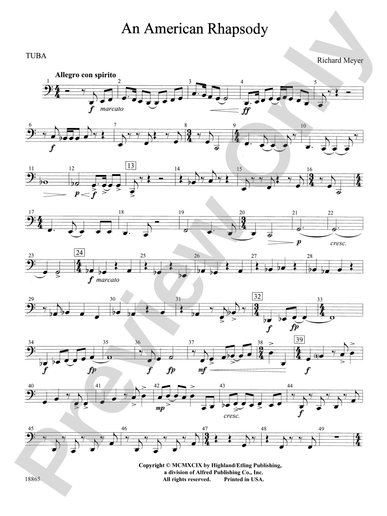 An American Rhapsody: Tuba