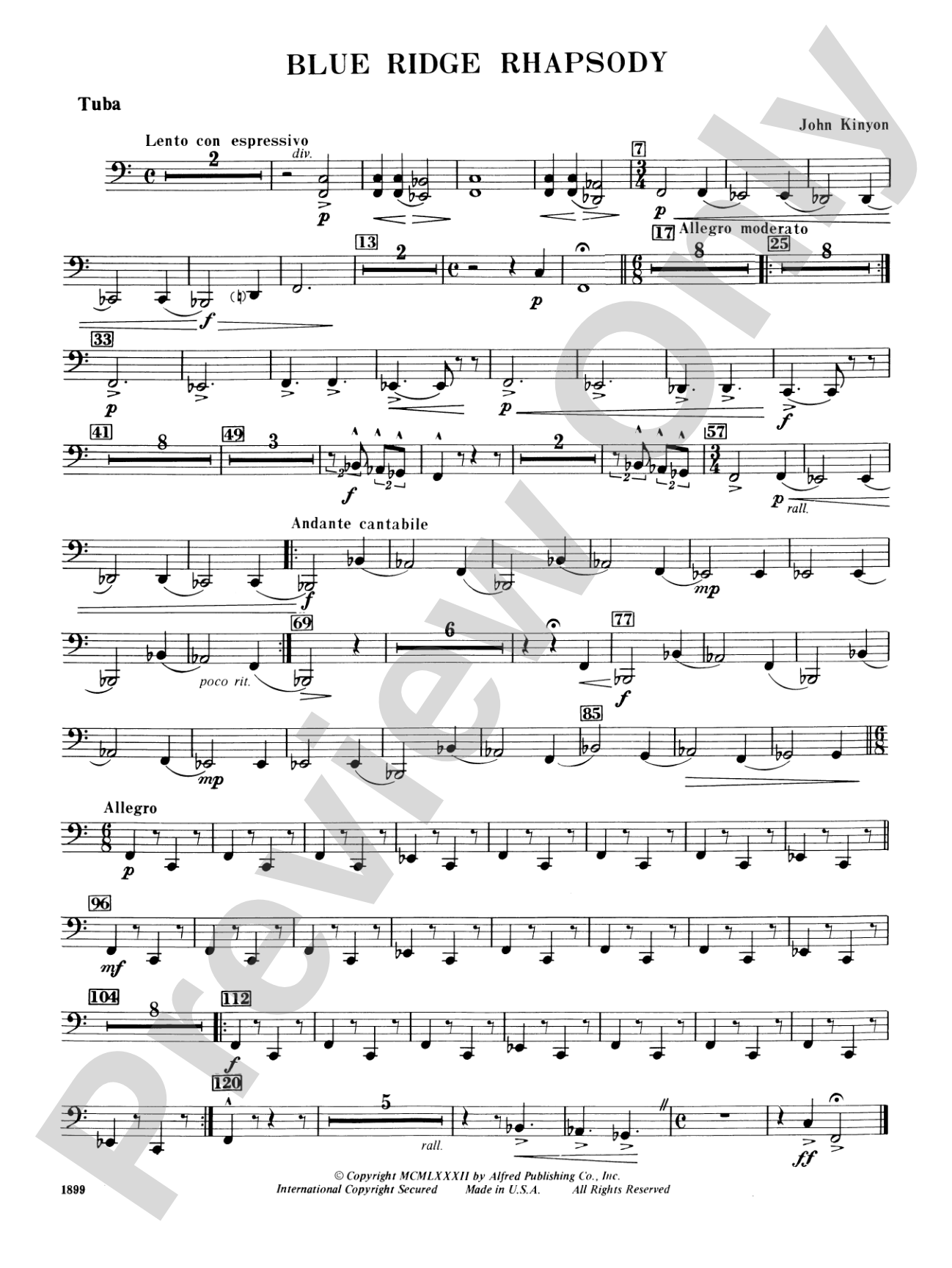 Blue Ridge Rhapsody: Tuba