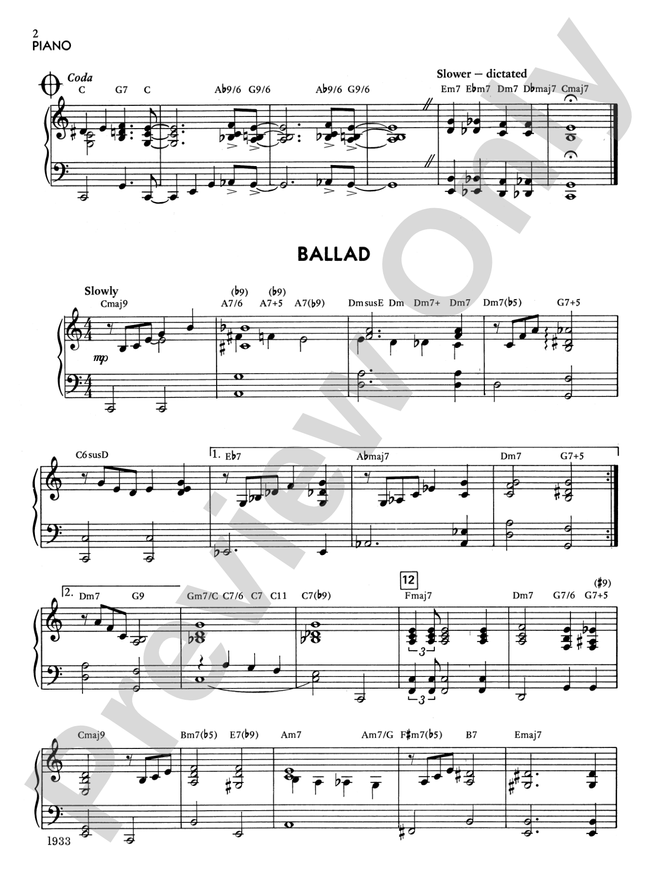 Jazz Suite for Strings and Rhythm: Piano Accompaniment