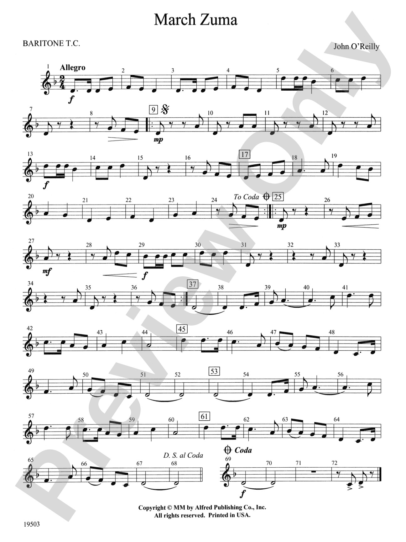 March Zuma: Baritone T.C.