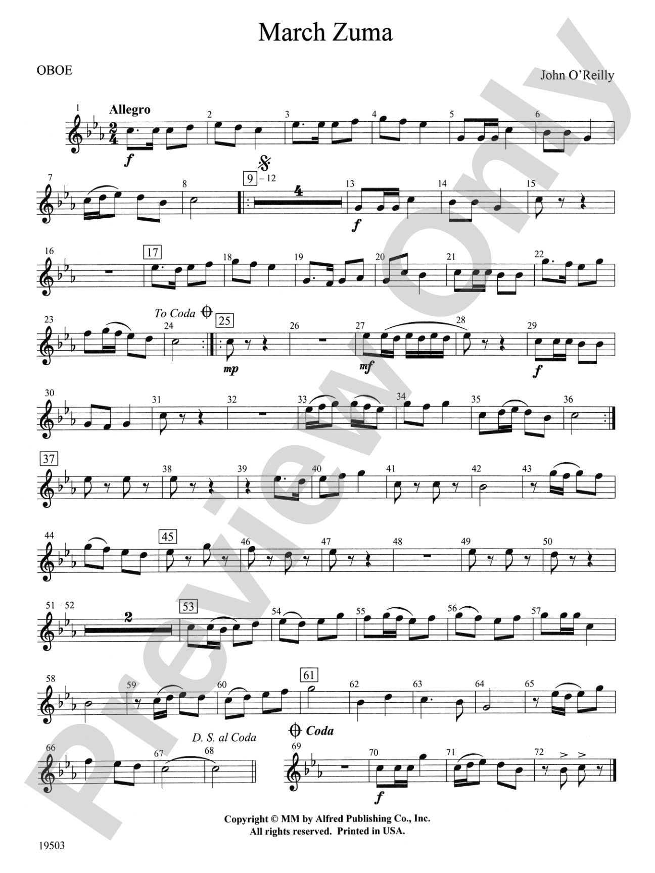 March Zuma: Oboe