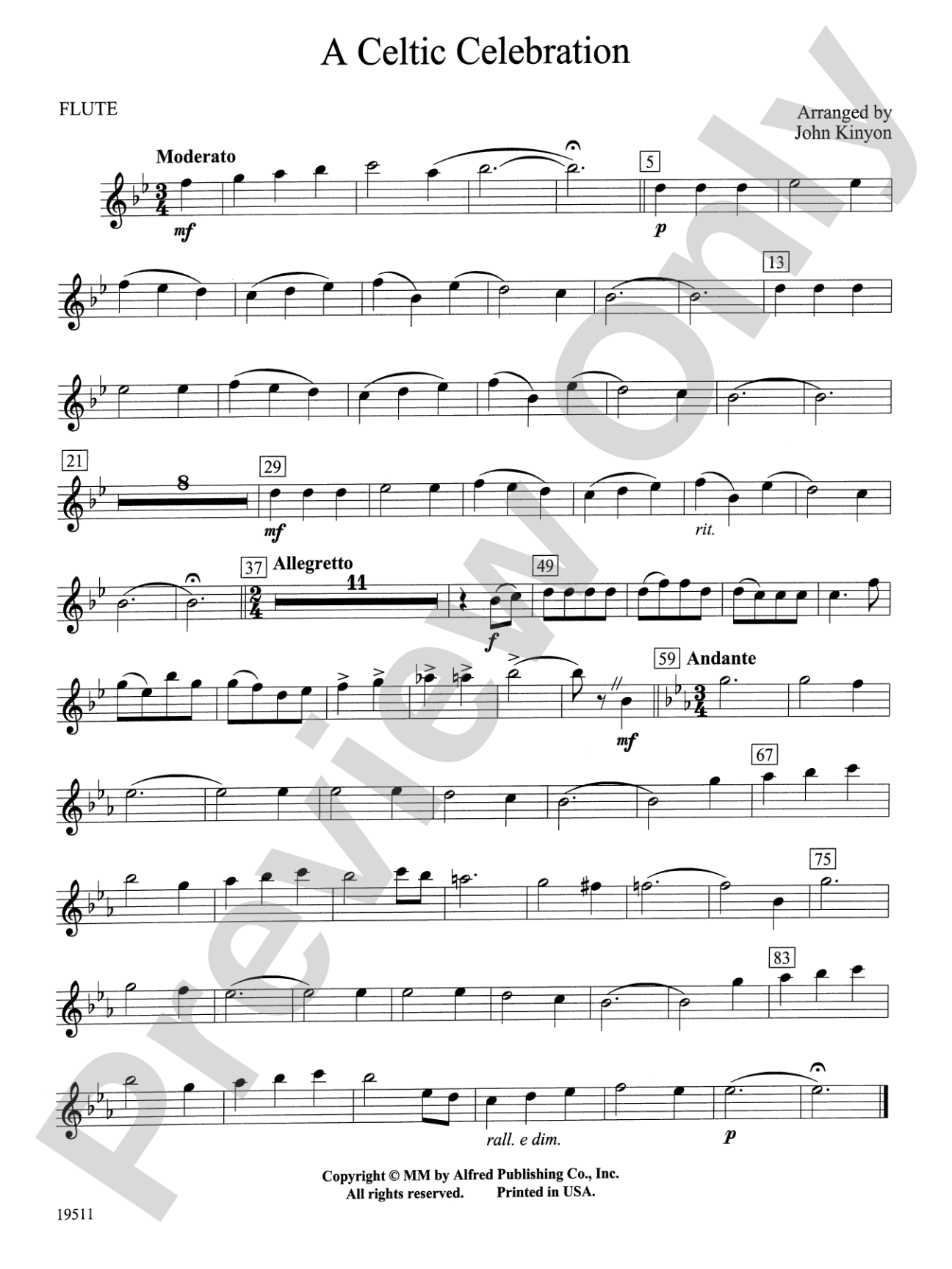 A Celtic Celebration: Flute