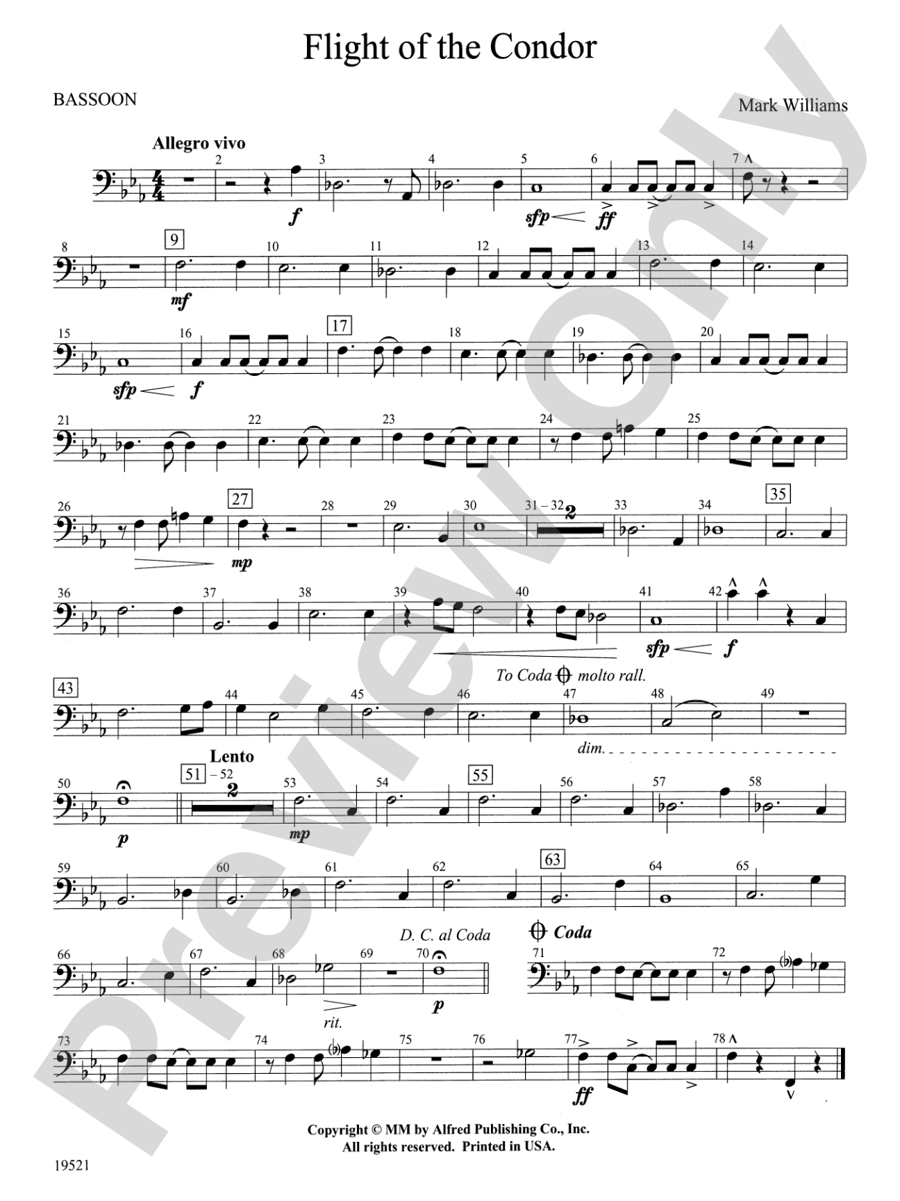 Flight of the Condor: Bassoon