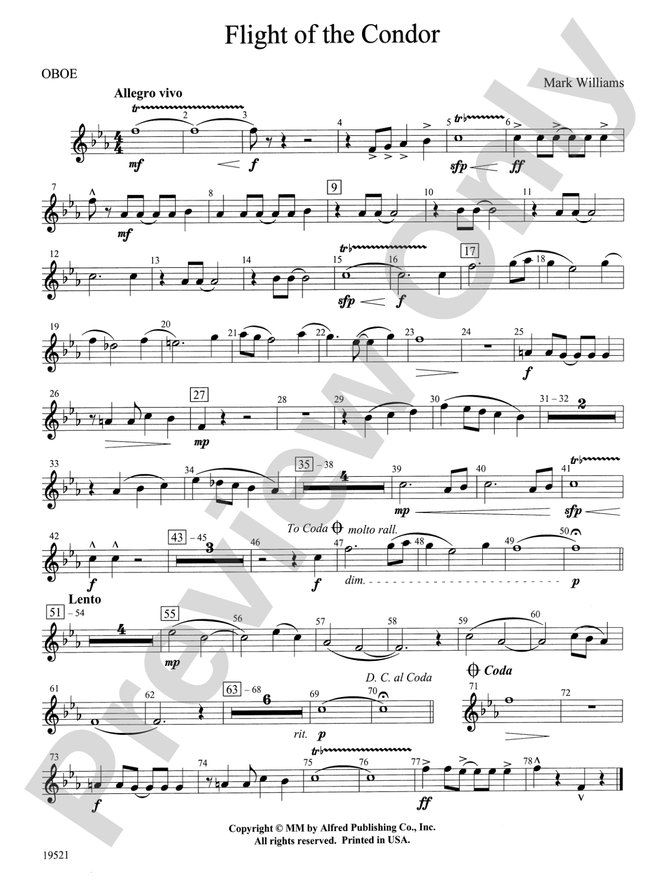 Flight of the Condor: Oboe