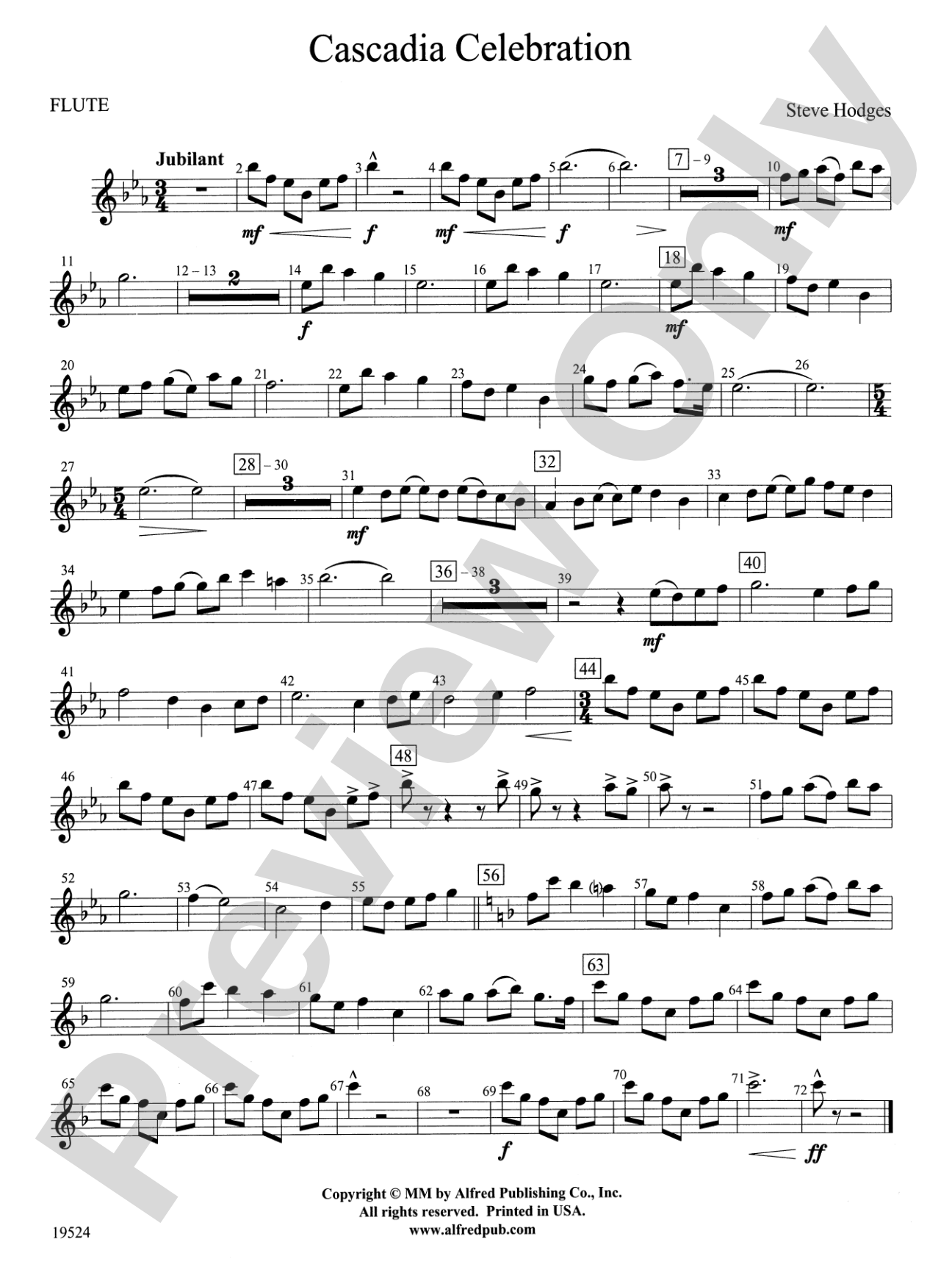 Cascadia Celebration: Flute