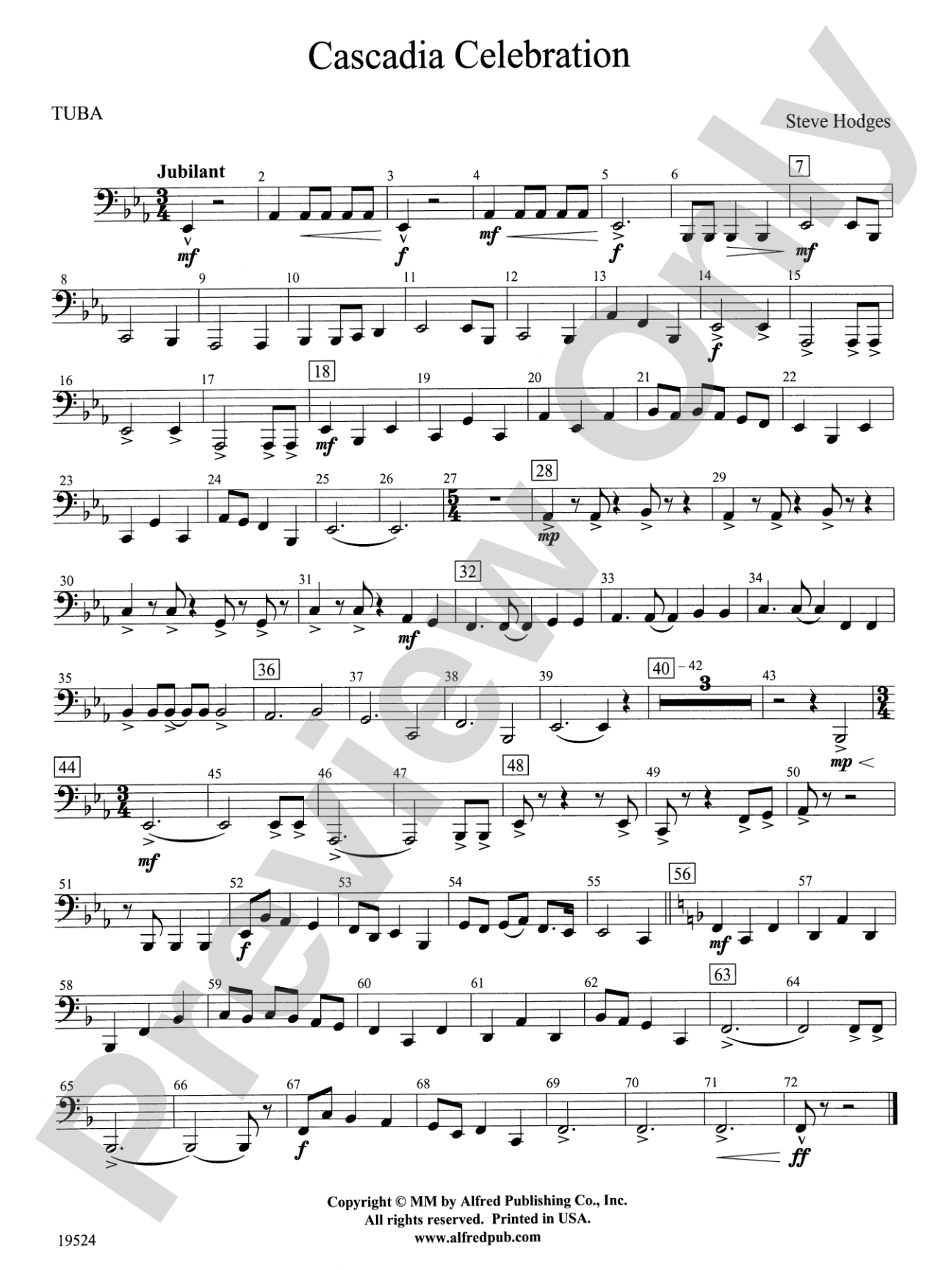 Cascadia Celebration: Tuba