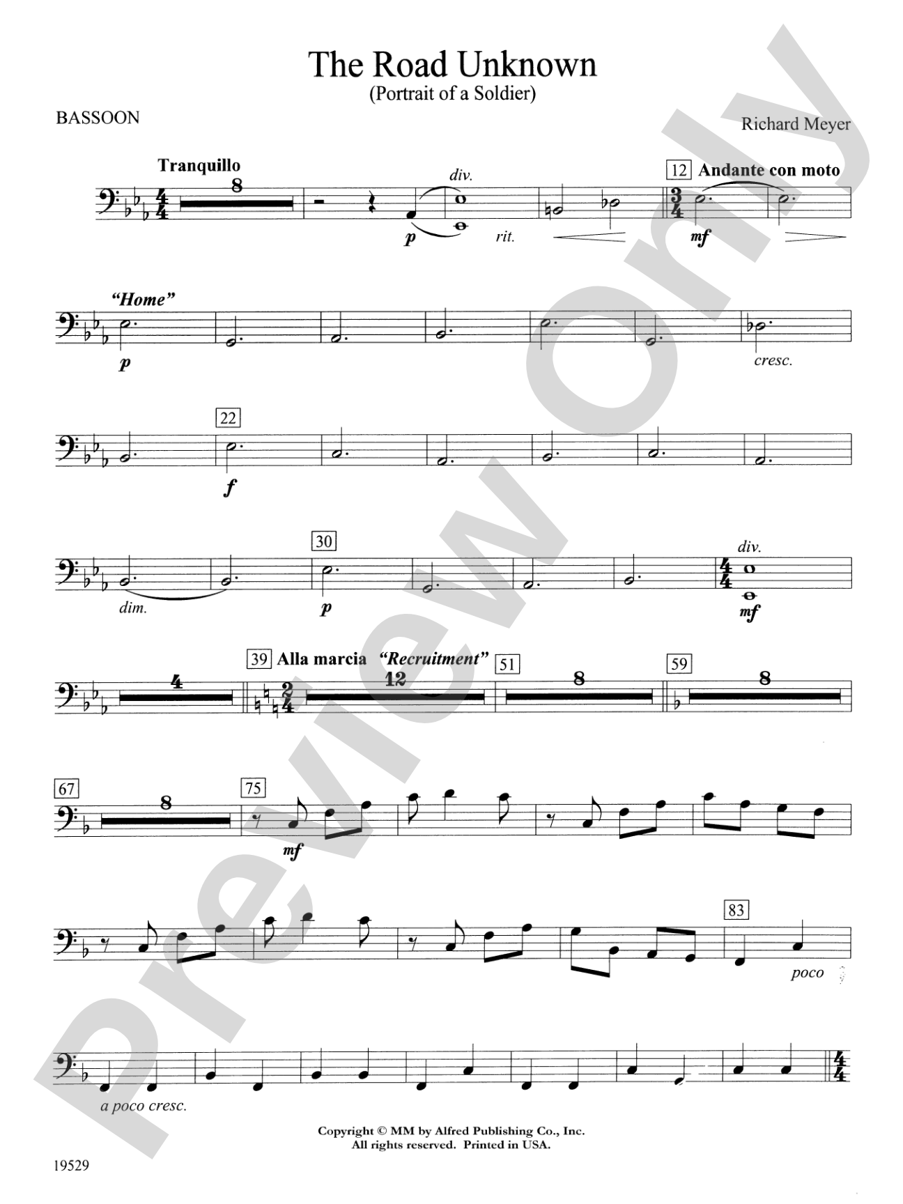 The Road Unknown: Bassoon
