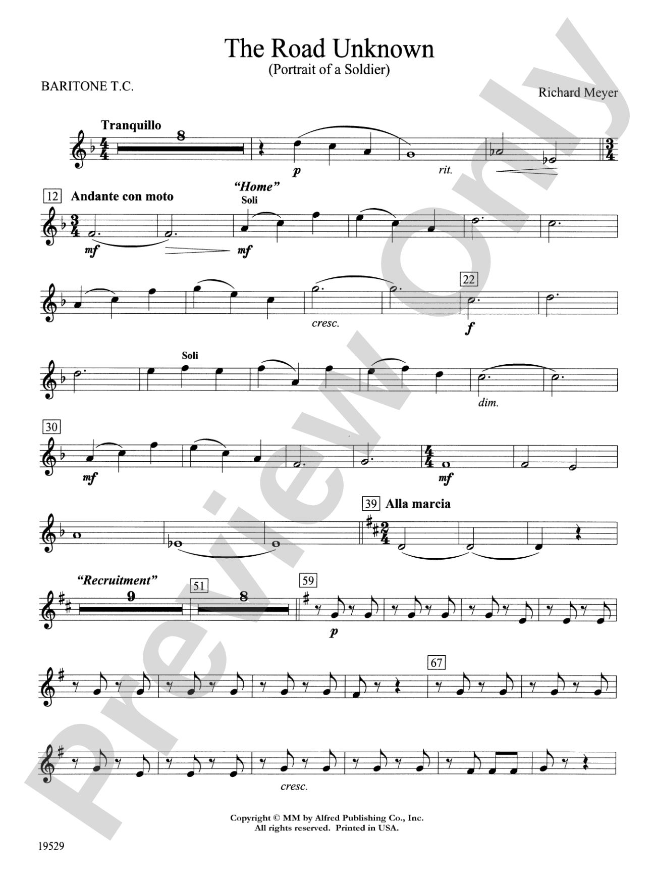 The Road Unknown: Baritone T.C.