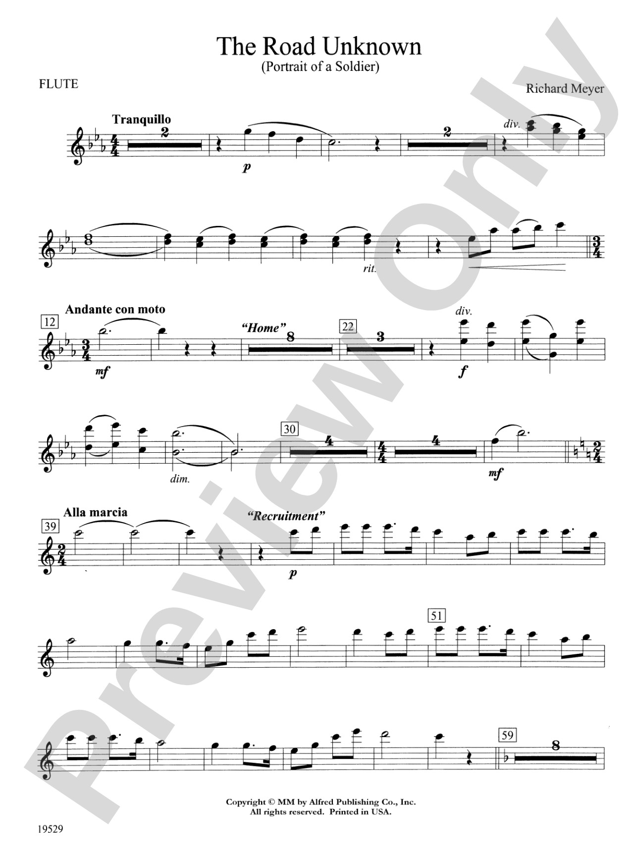 The Road Unknown: Flute