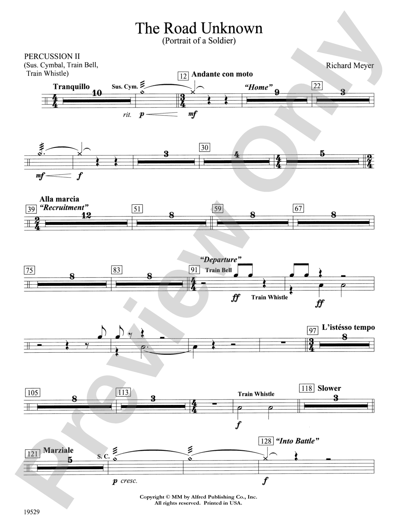 The Road Unknown: 2nd Percussion