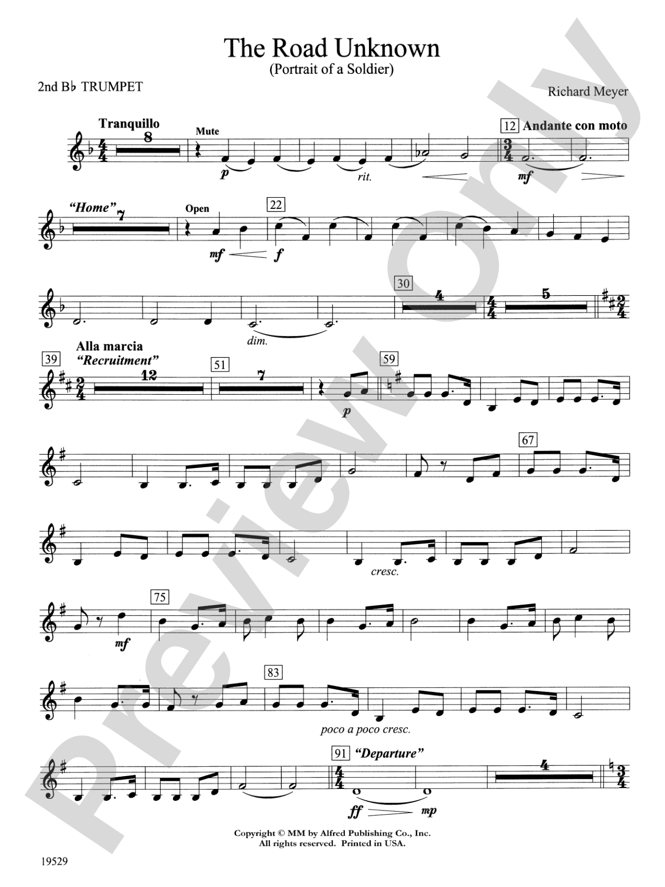 The Road Unknown: 2nd B-flat Trumpet