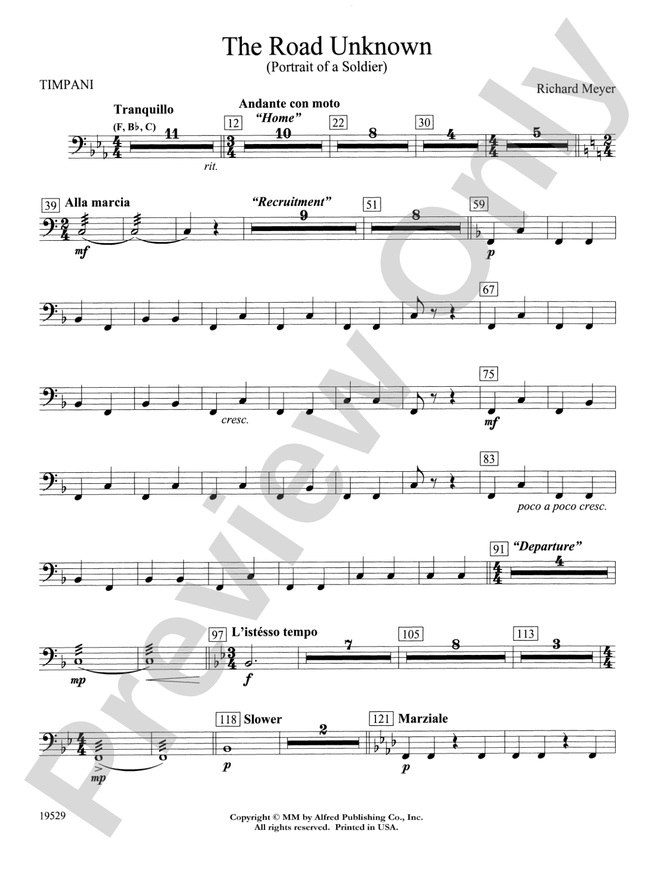 The Road Unknown: Timpani