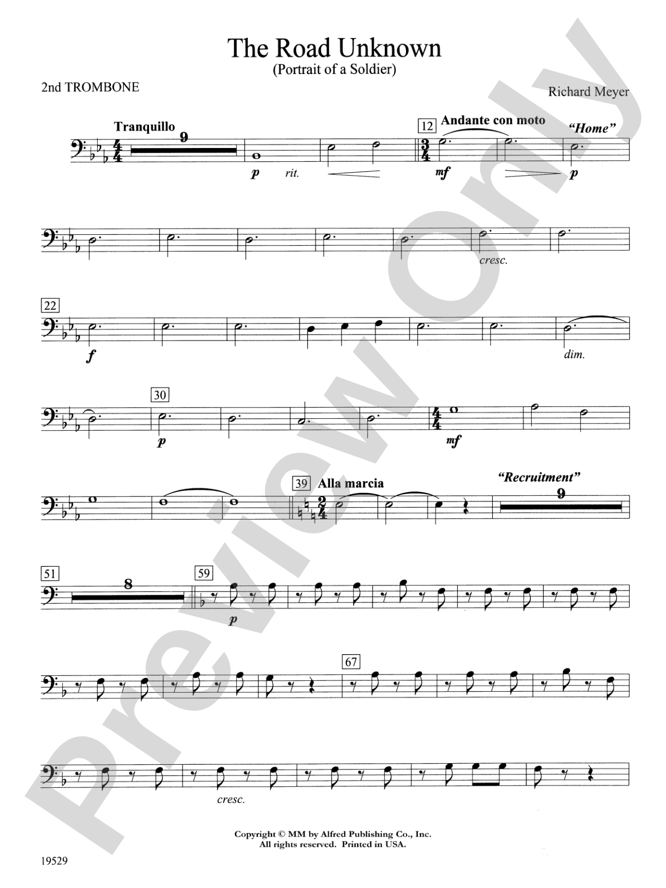The Road Unknown: 2nd Trombone
