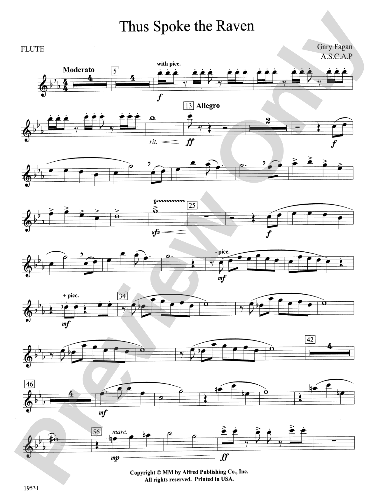 Thus Spoke the Raven: Flute