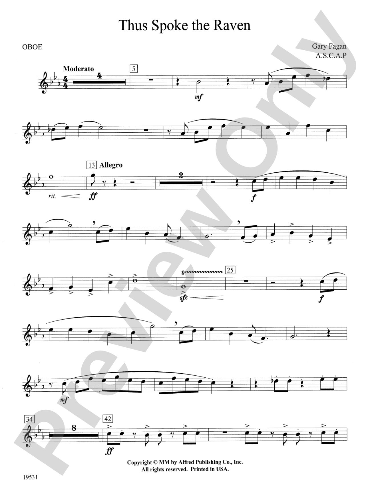 Thus Spoke the Raven: Oboe