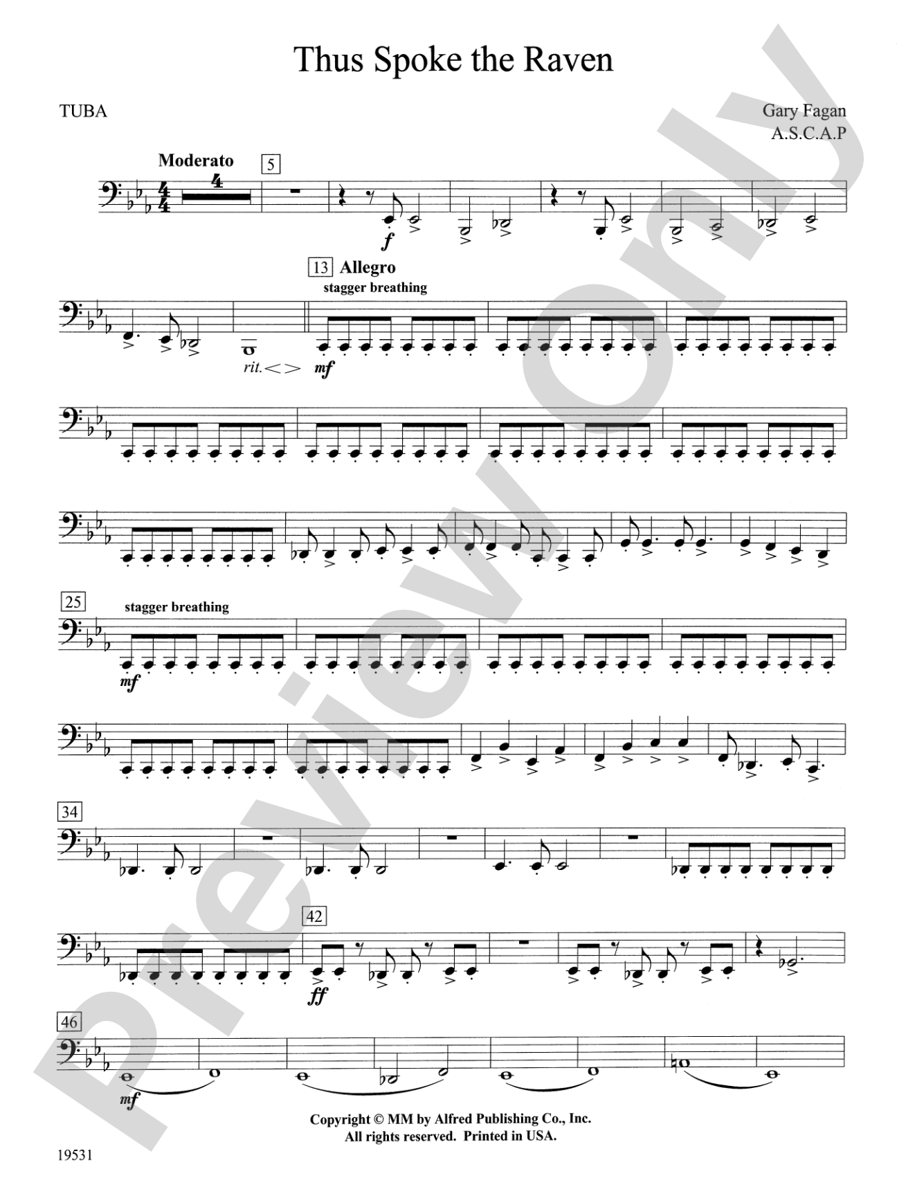 Thus Spoke the Raven: Tuba