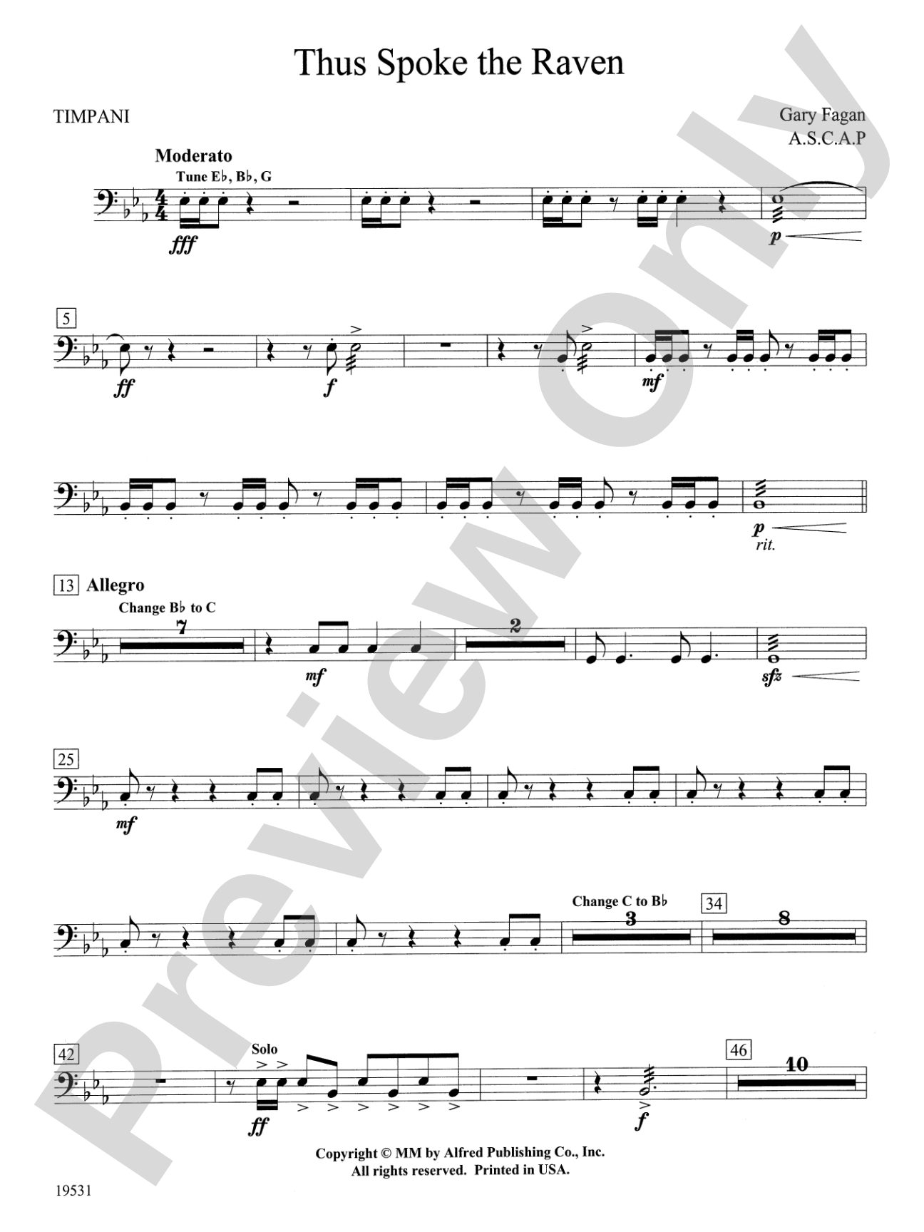 Thus Spoke the Raven: Timpani