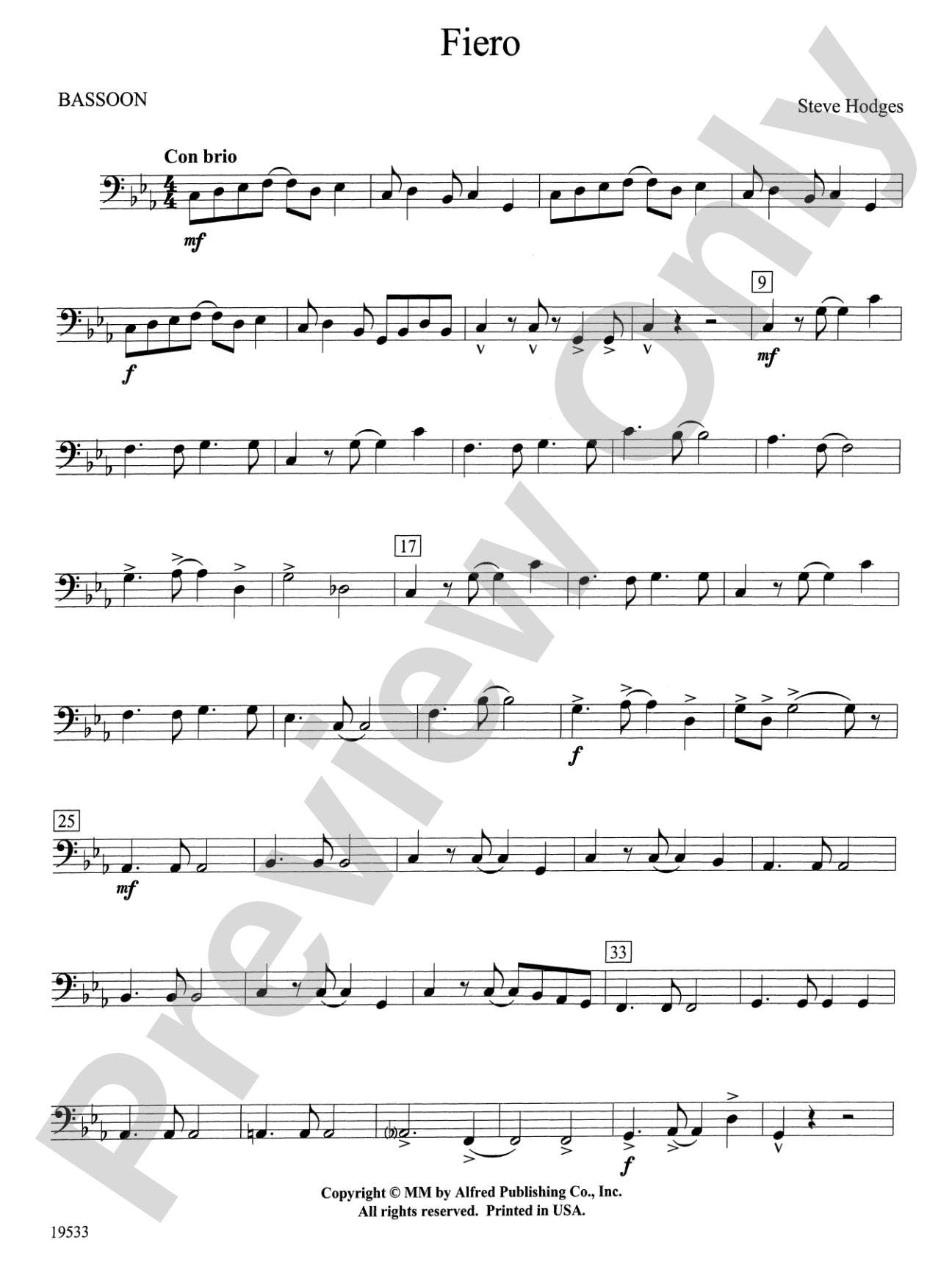 Fiero: Bassoon