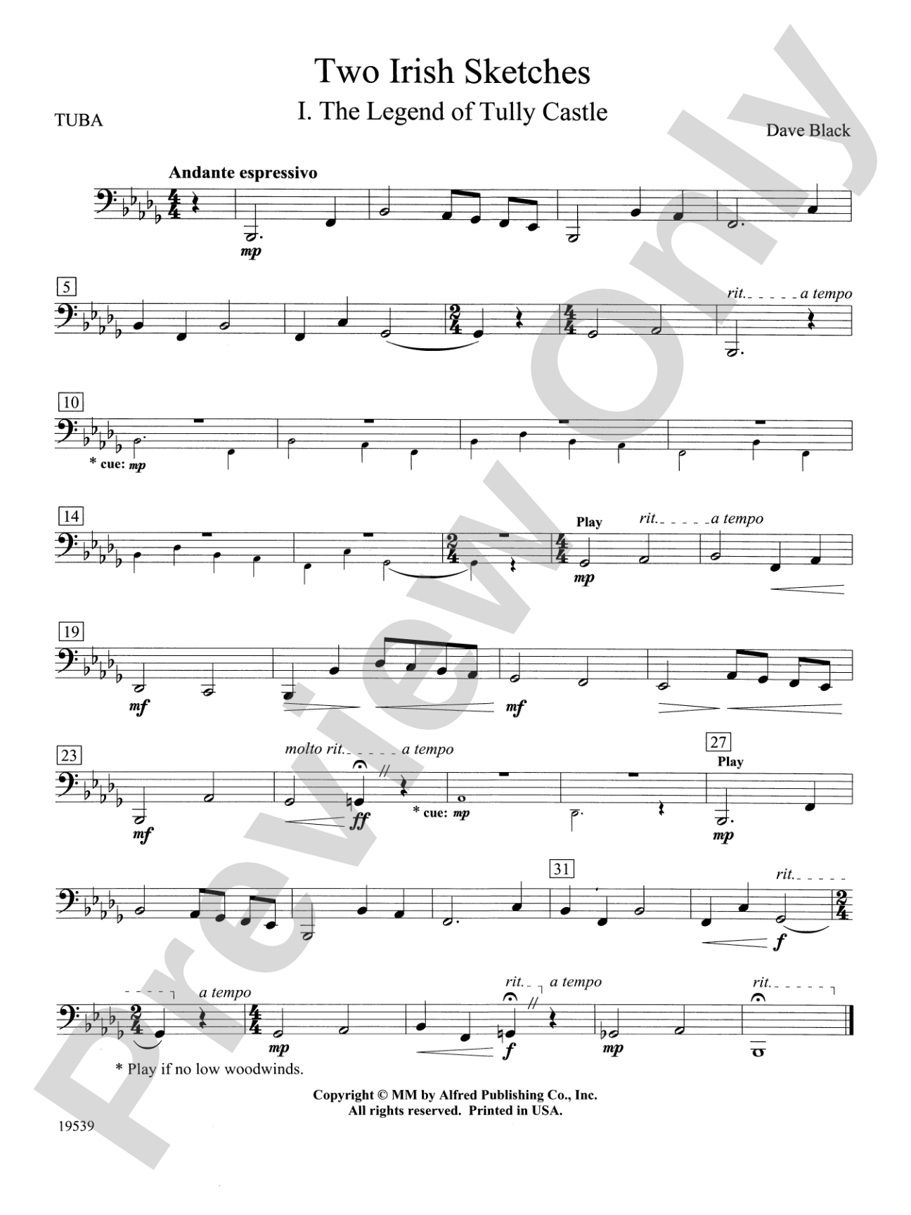Two Irish Sketches: Tuba