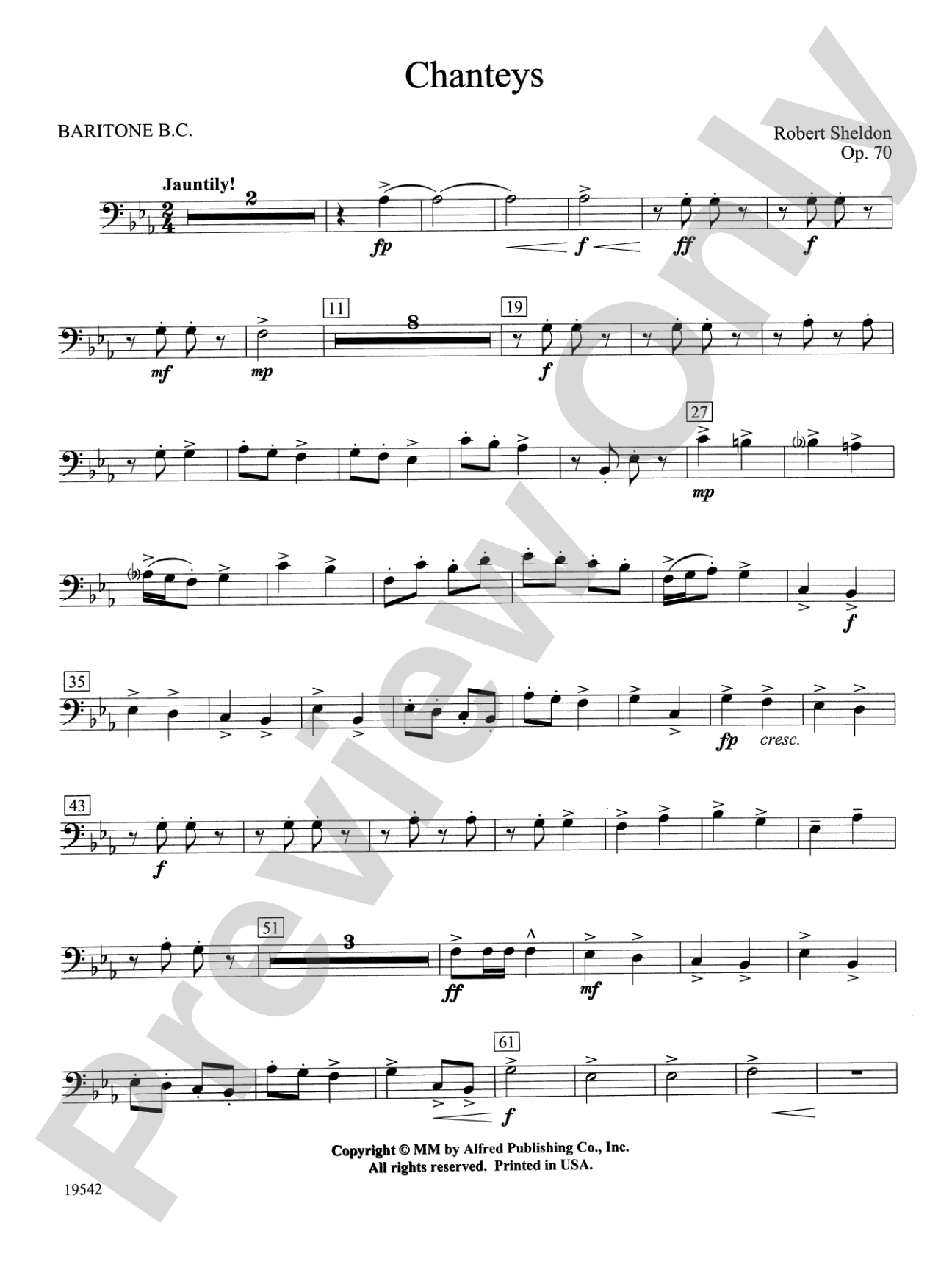 Chanteys: Baritone B.C.